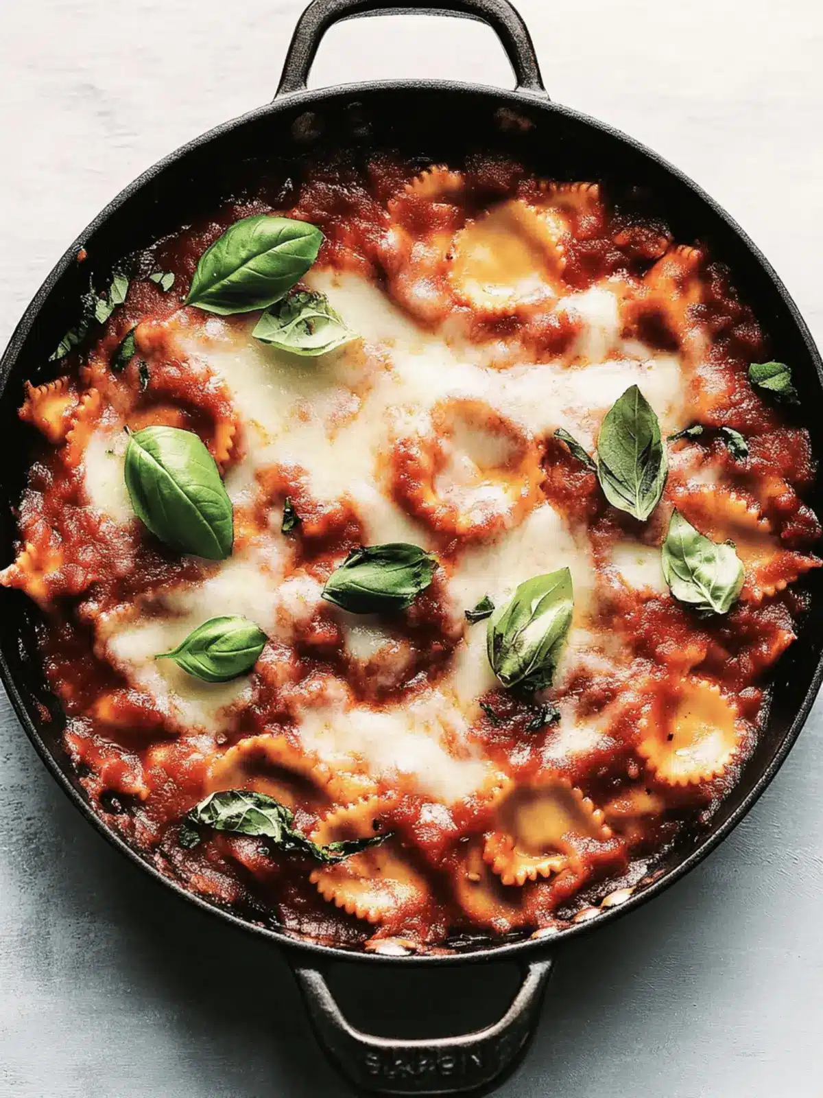 Speedy Skillet Ravioli Lasagna