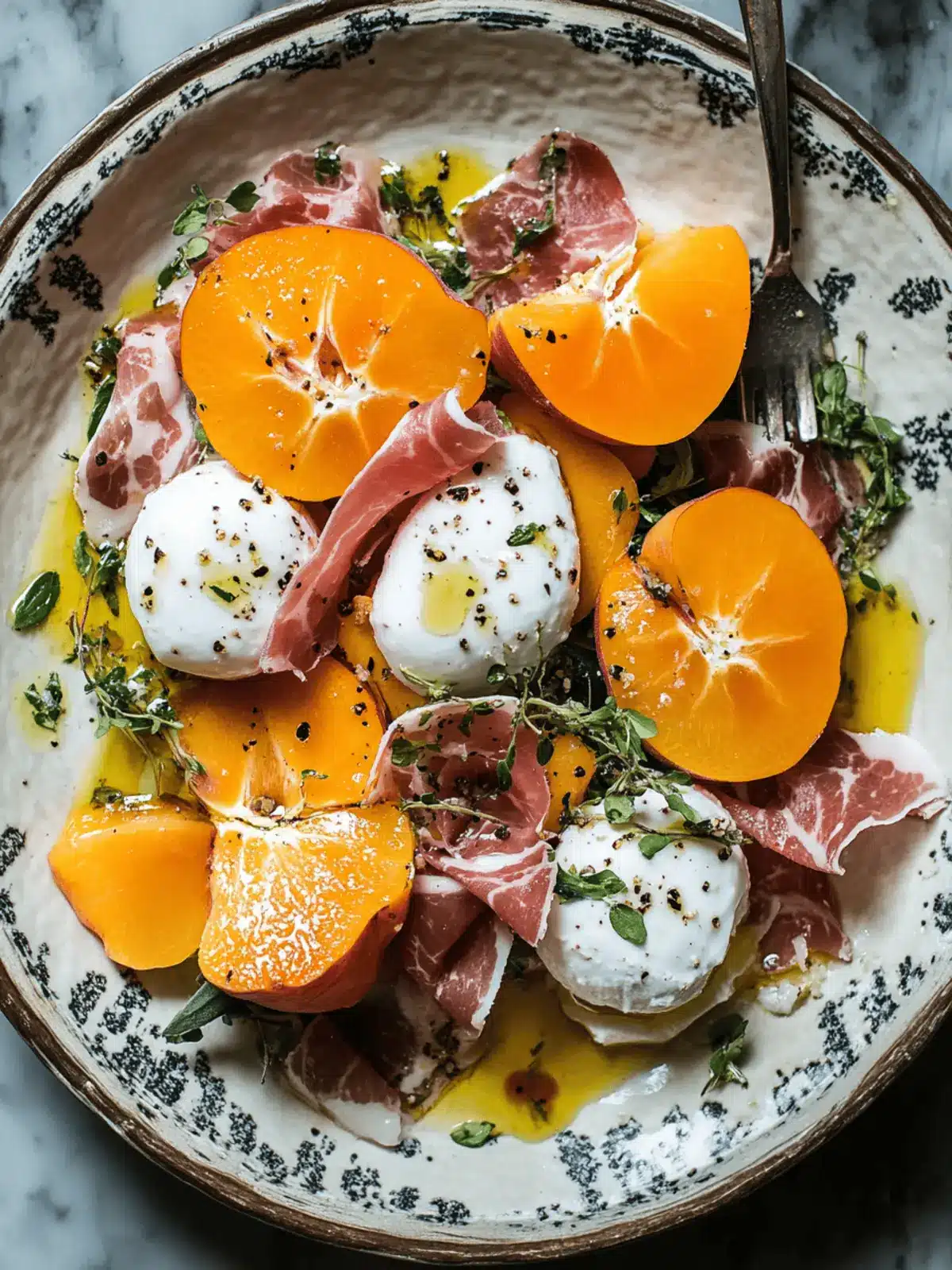 Persimmon Jamón Salad: A Decadent Fall Salad