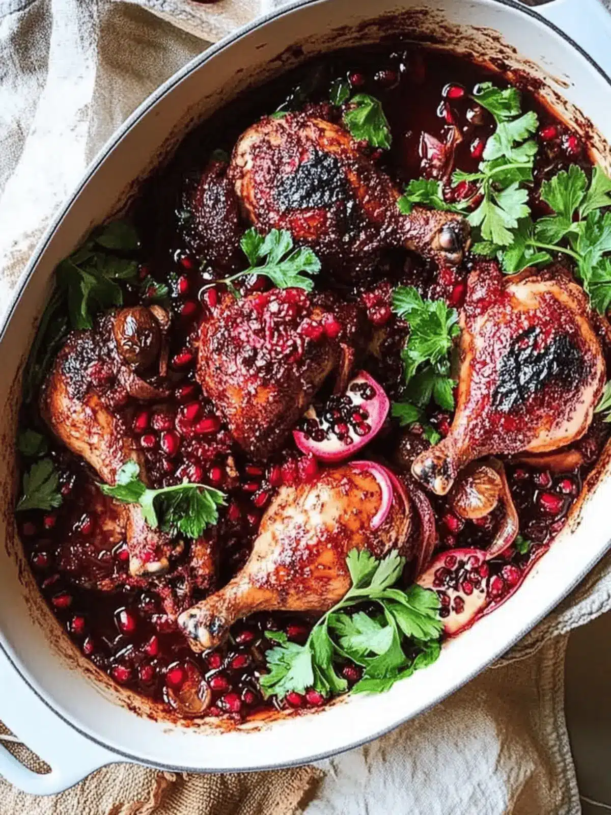 Roasted Chicken with Pomegranate and Sumac