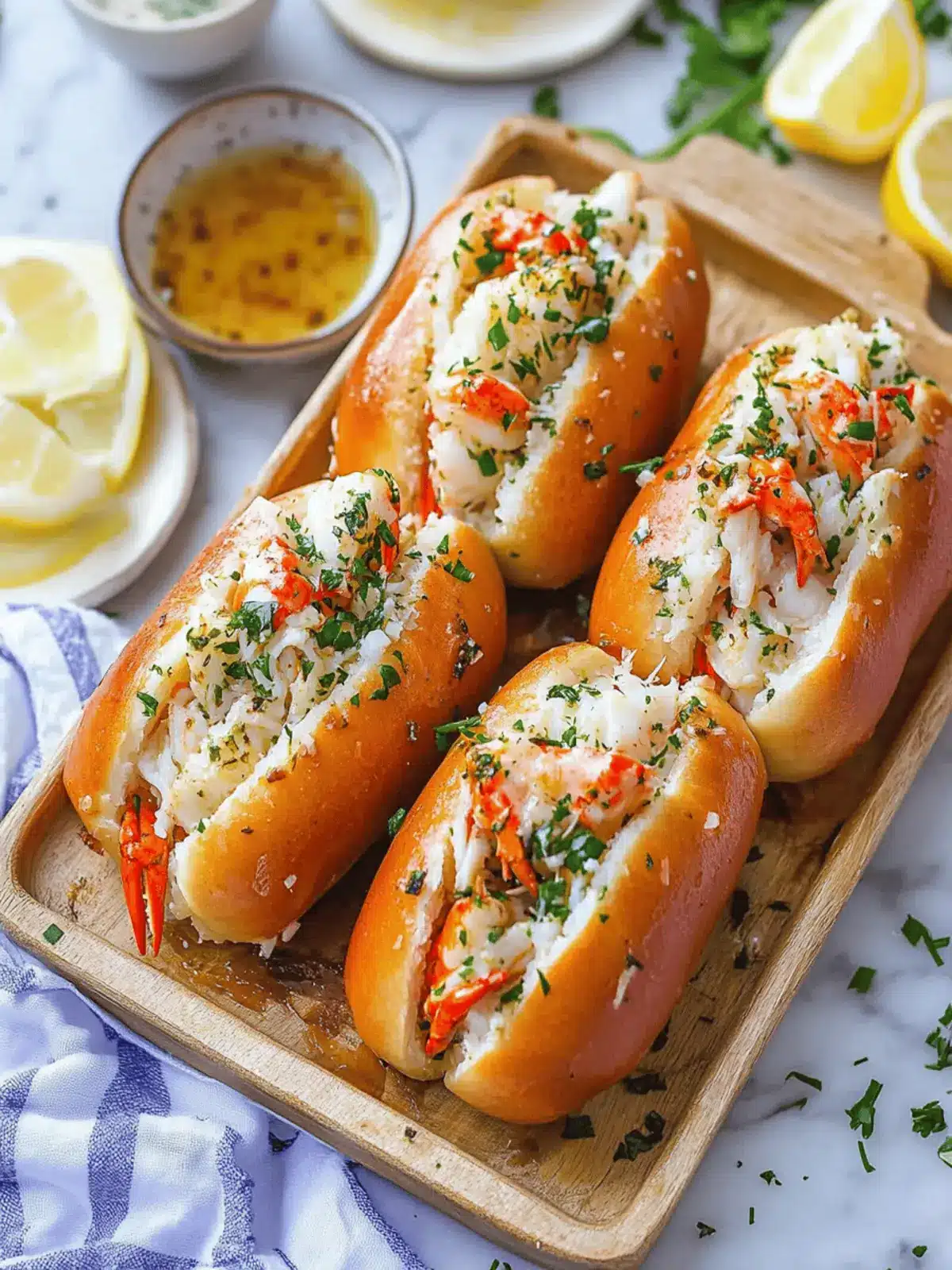 Garlic Butter King Crab Rolls