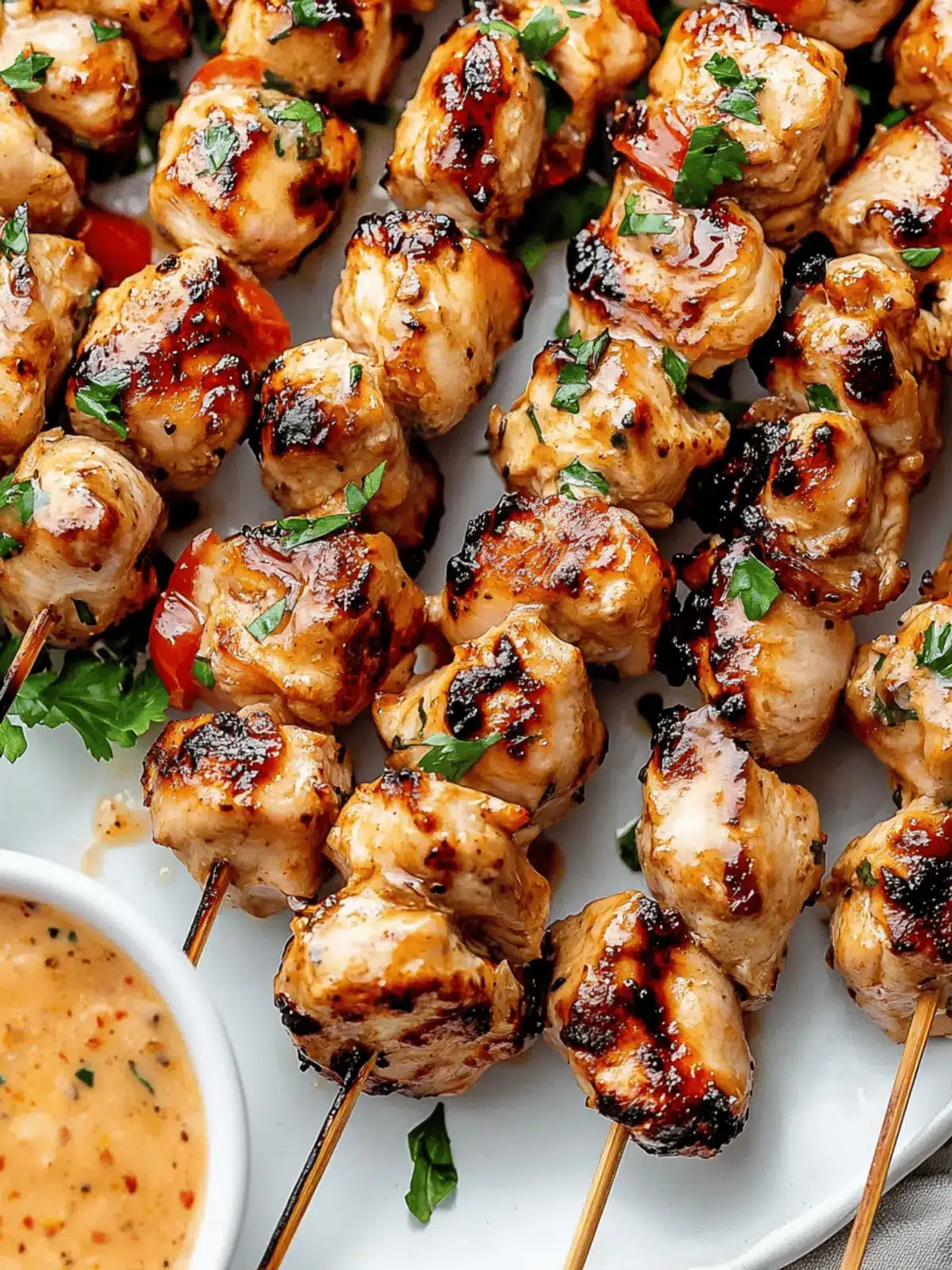 Bang Bang Chicken Skewers