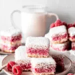 Raspberry Lamingtons