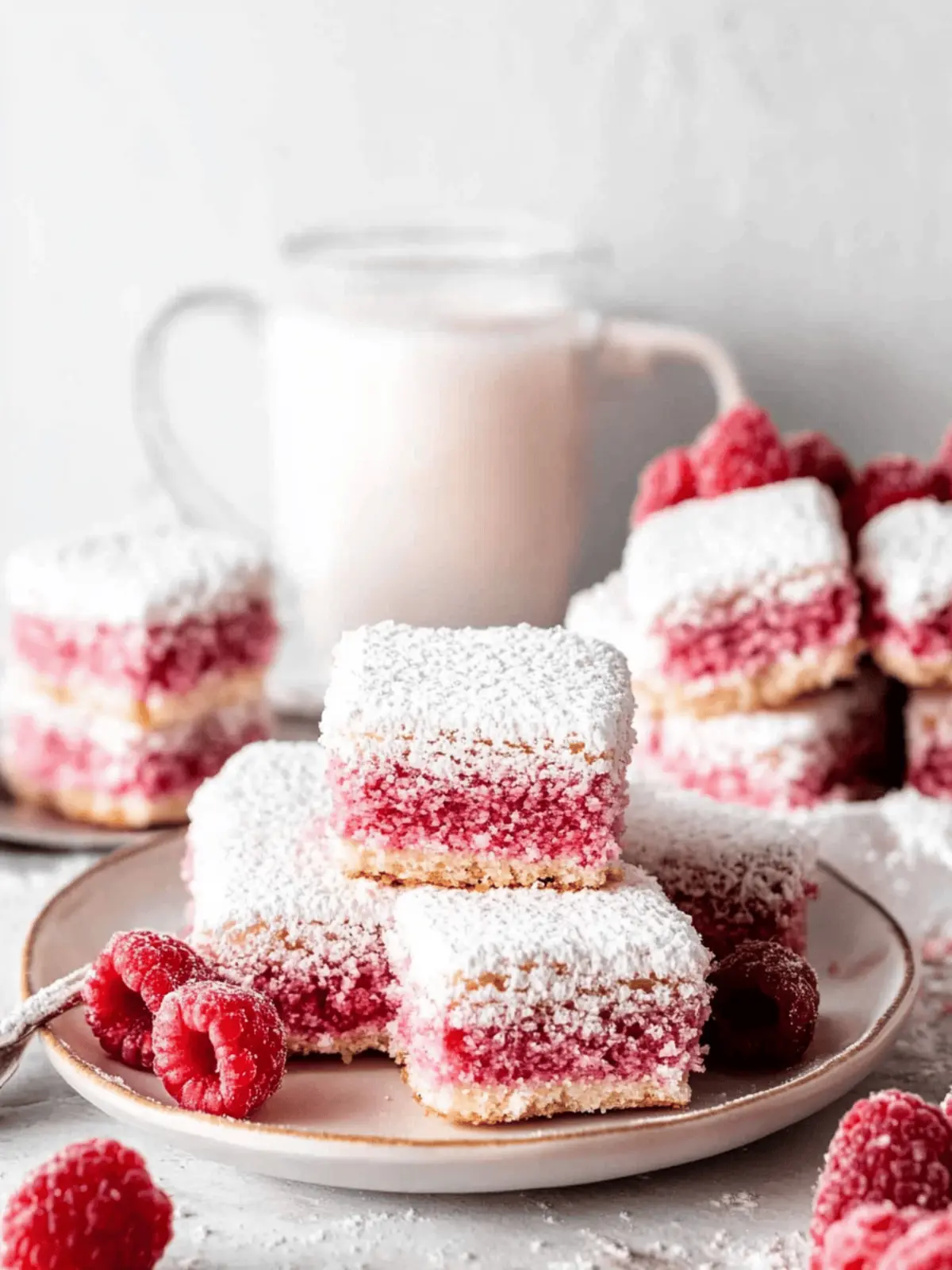 Raspberry Lamingtons
