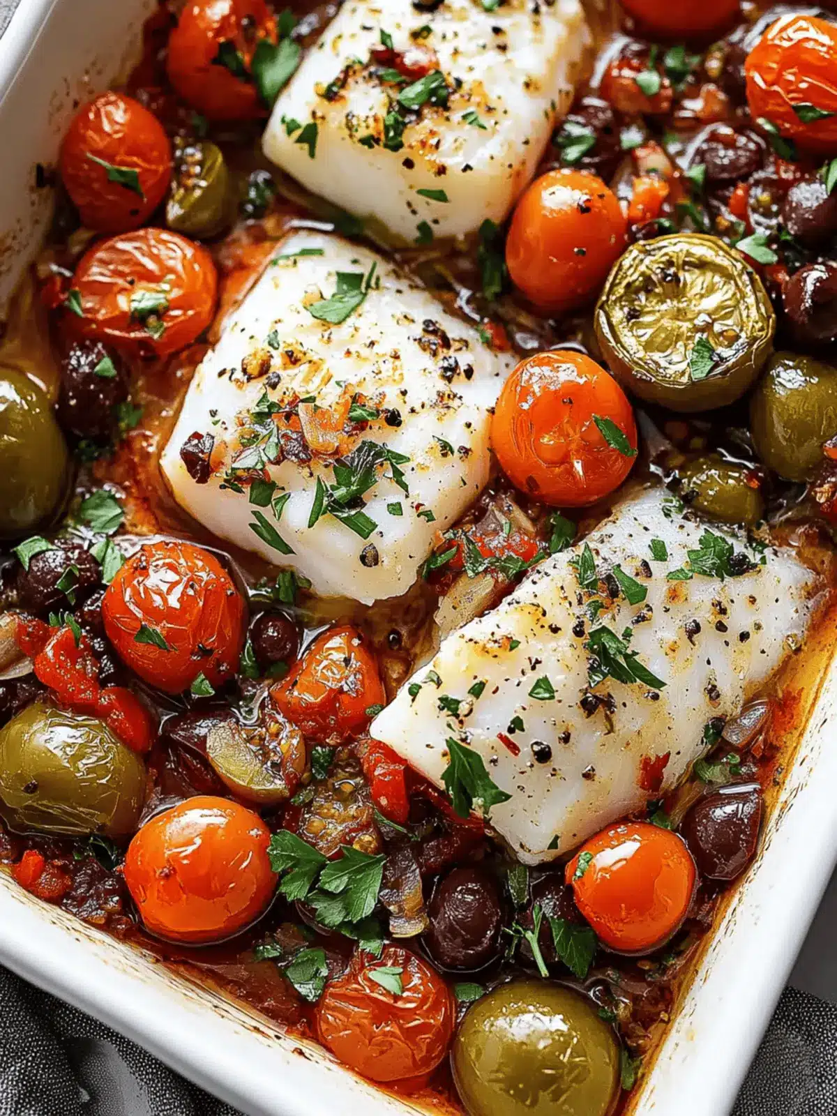 Mediterranean Baked Cod (25-Minutes)