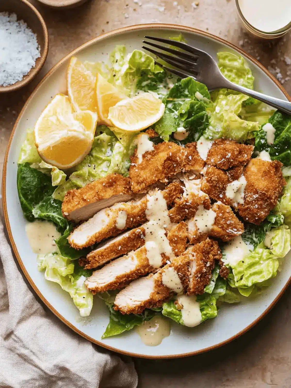 Crispy Chicken Caesar Salad
