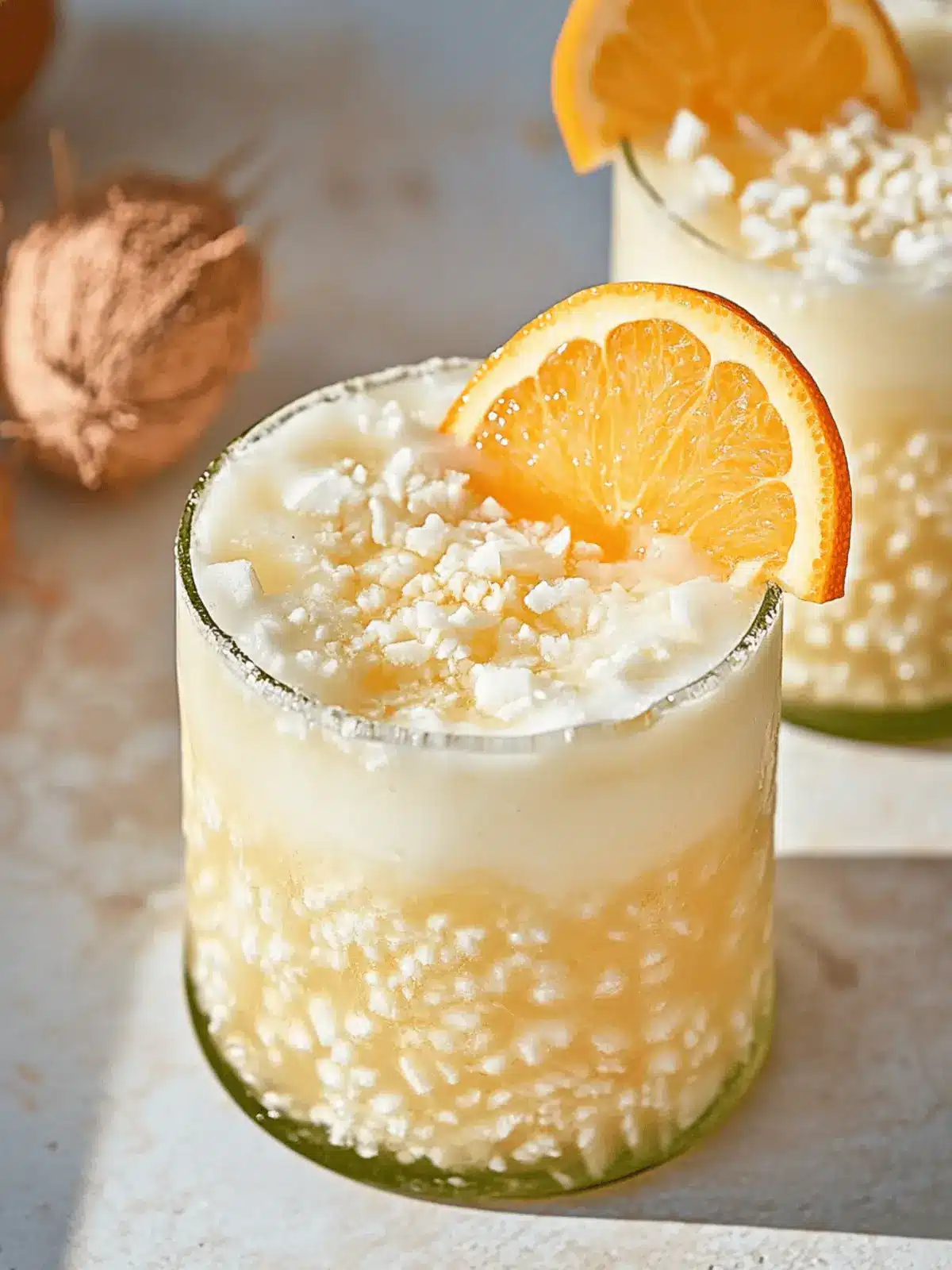 Orange Coconut Creamsicle Drink