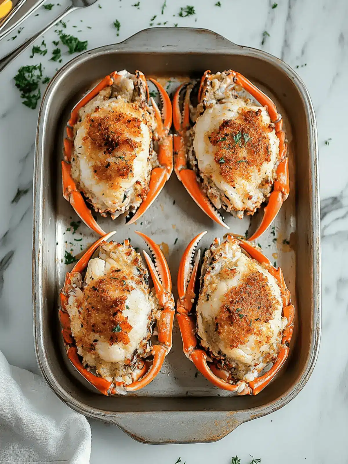 New Orleans Seafood Stuffed Crab