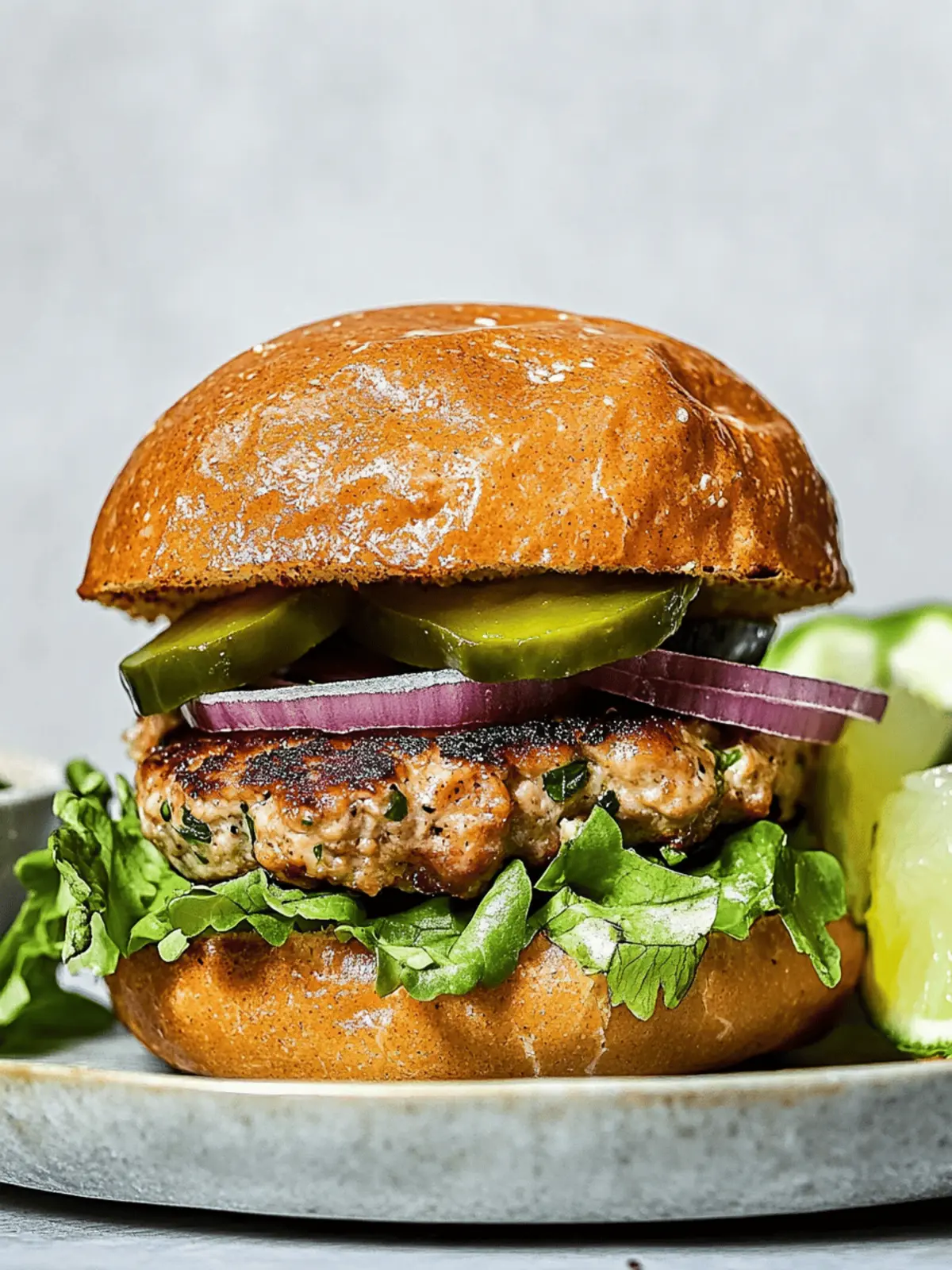 Poblano Turkey Burger