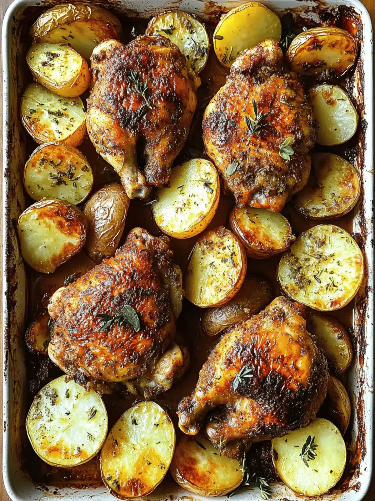 Lebanese Baked Chicken with Potatoes