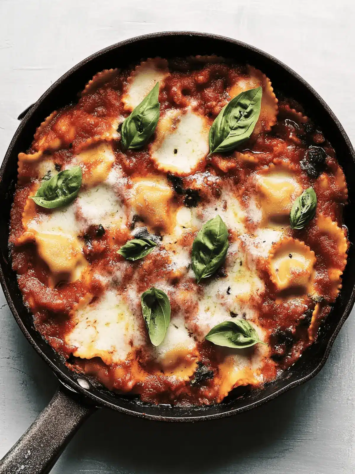 Speedy Skillet Ravioli Lasagna