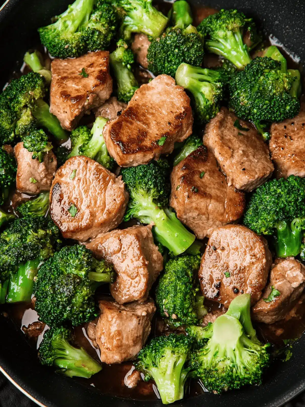 Pork Medallions with Broccoli (One Pan Meal)