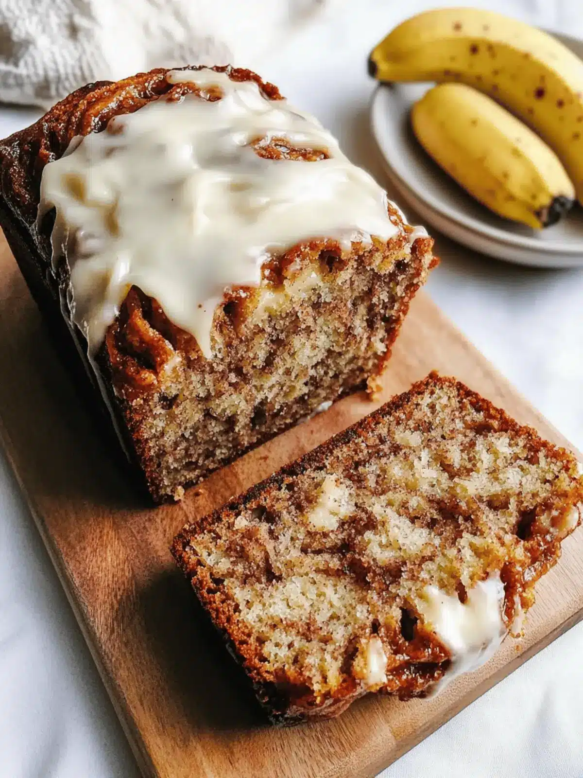 Cinnamon Roll Banana Bread