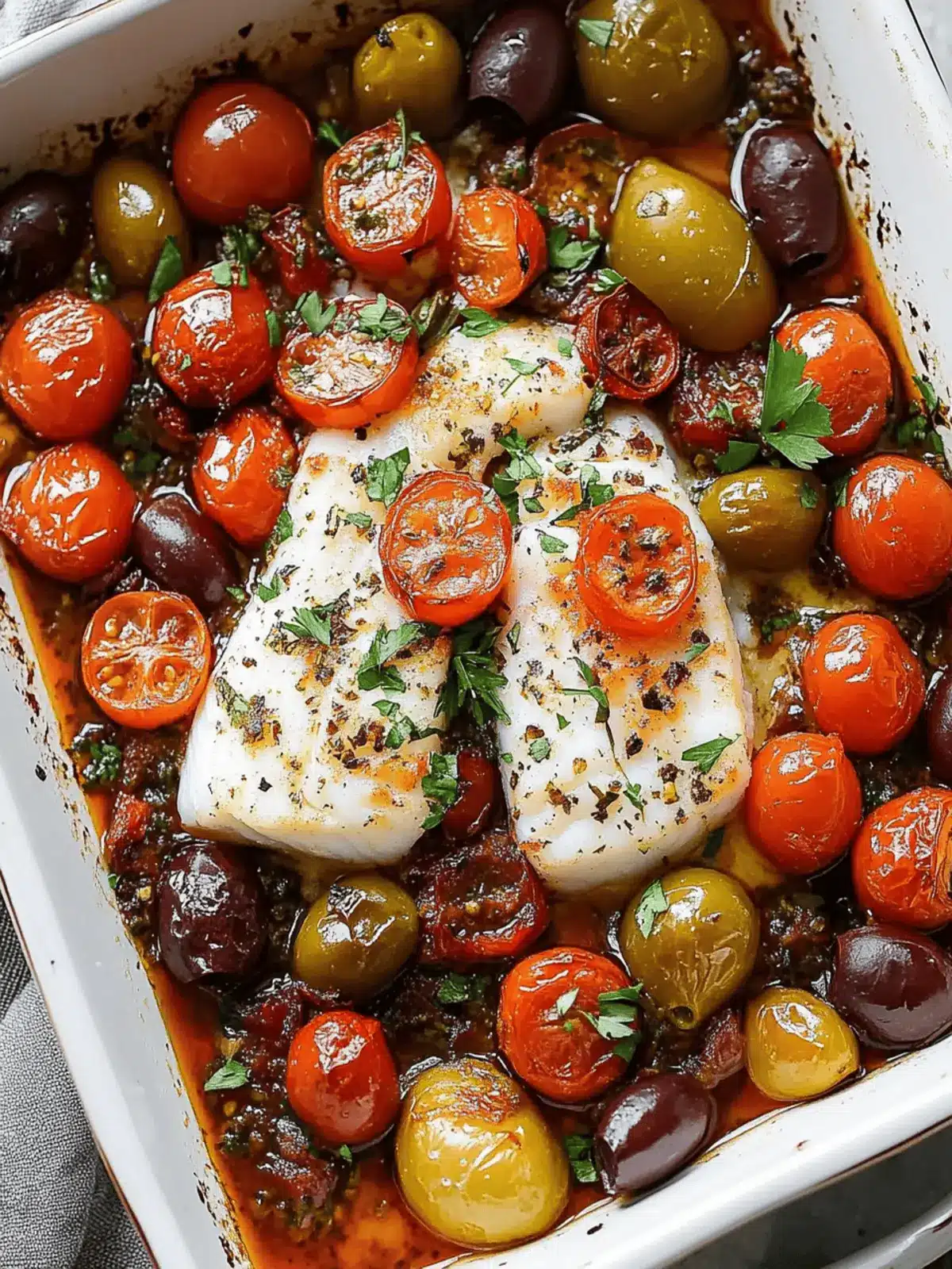 Mediterranean Baked Cod (25-Minutes)