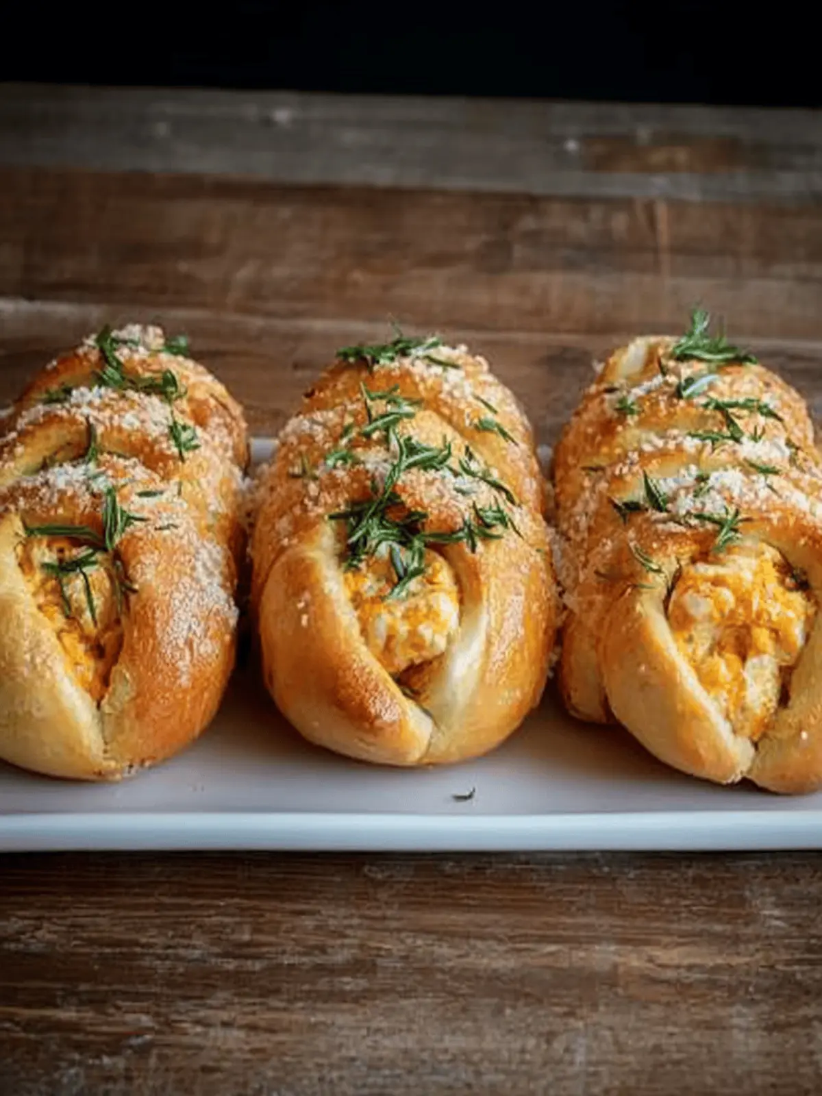 Heavenly Mozzarella-Stuffed Rosemary Pretzels