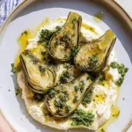 Artichokes on Whipped Ricotta with Herb Gremolata