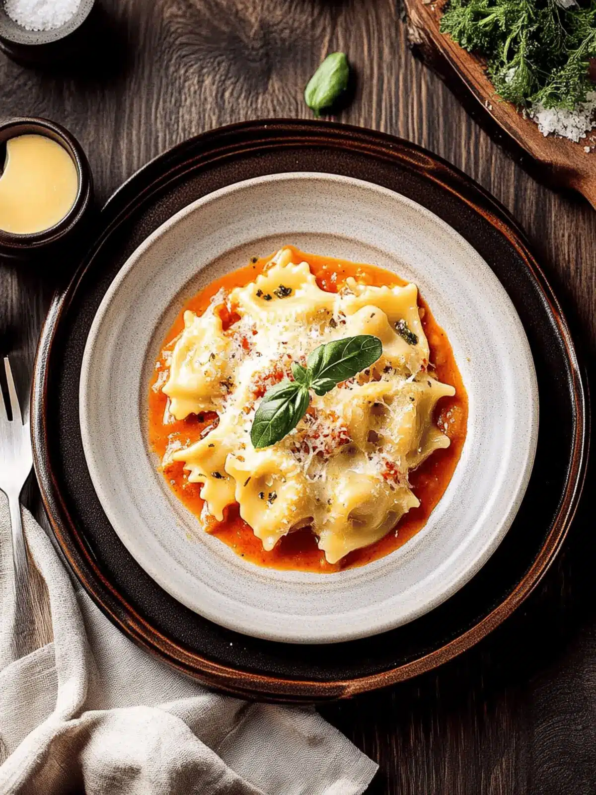 Fava Bean Agnolotti del Plin with Calabrian Chili Butter Sauce