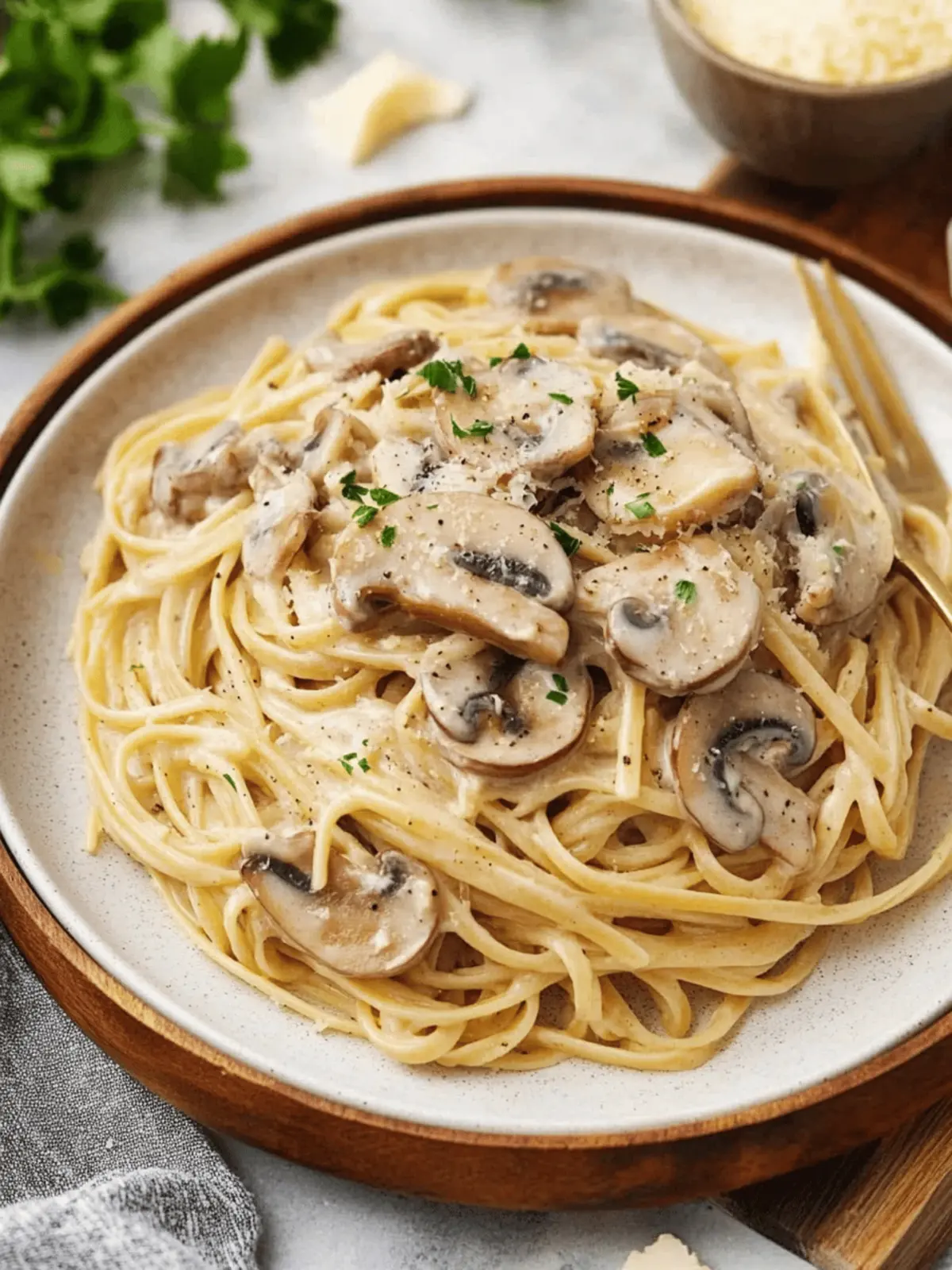 Creamy Mushroom Pasta