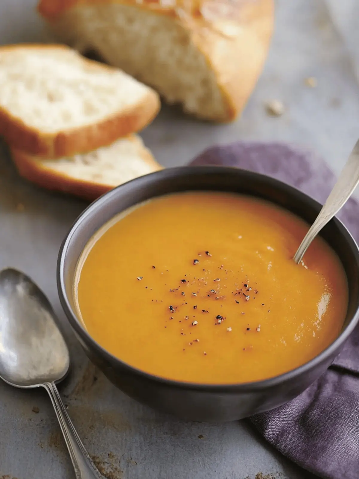 Autumn Carrot and Sweet Potato Soup
