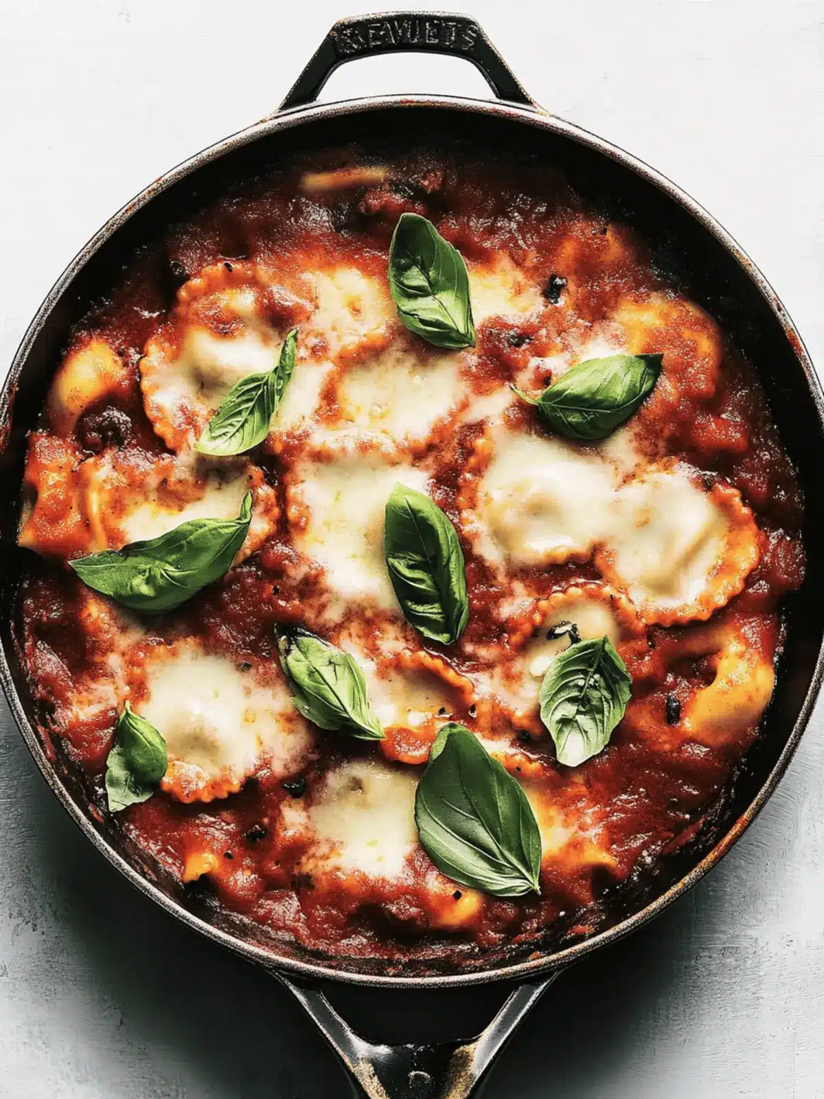 Speedy Skillet Ravioli Lasagna
