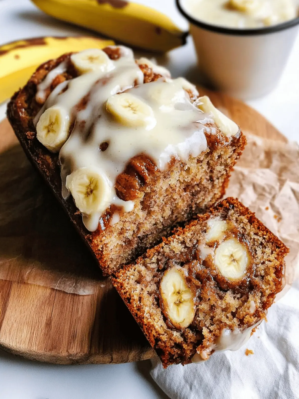 Cinnamon Roll Banana Bread