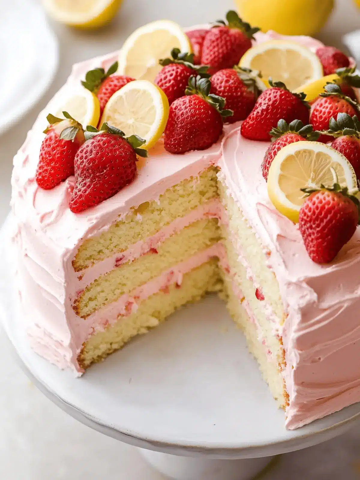 Strawberry Lemon Cake