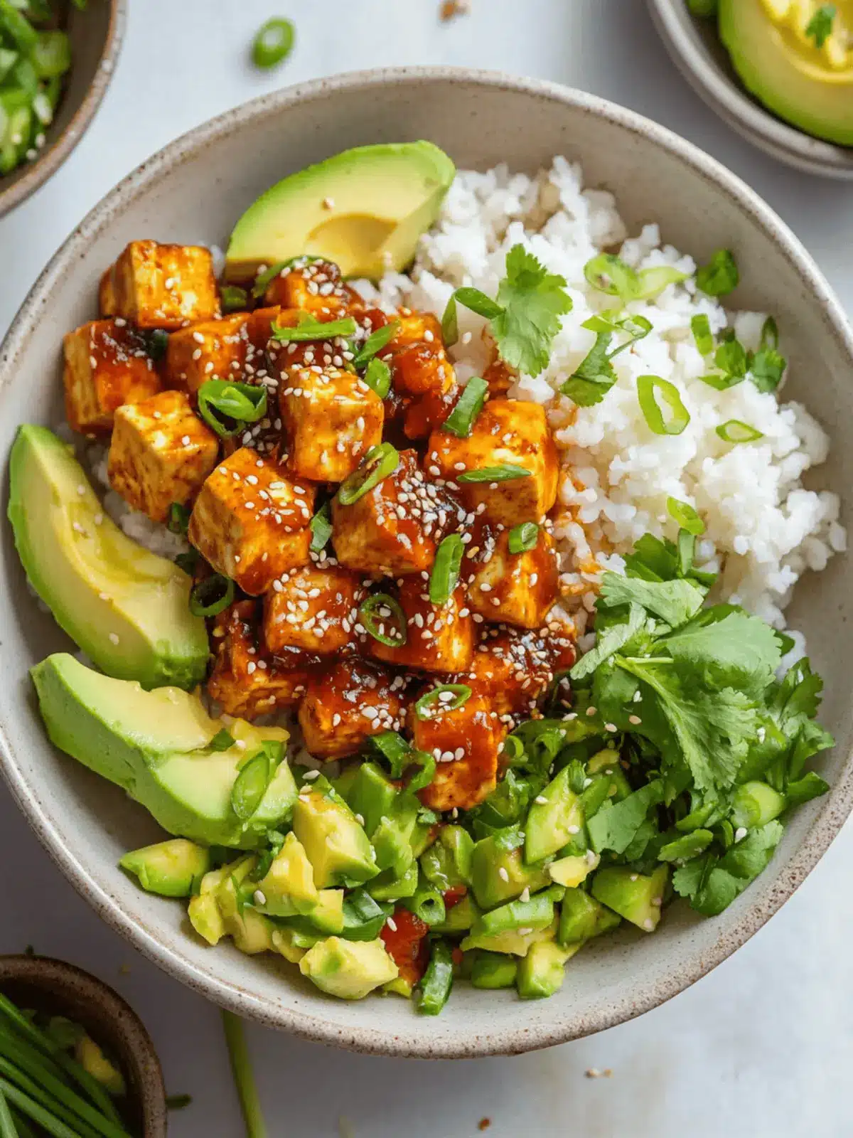 Chili Crunch Tofu Bowls