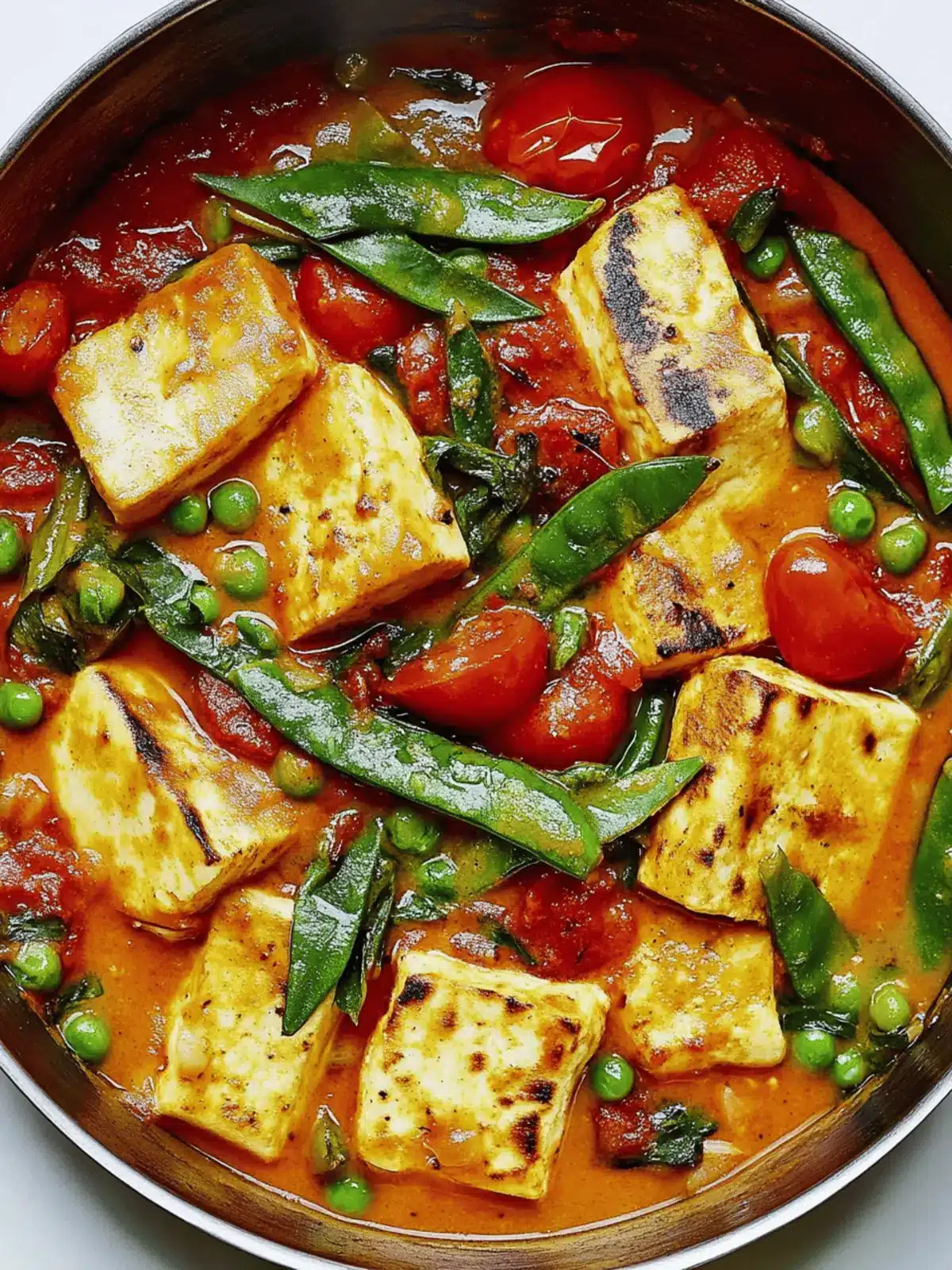 Paneer With Burst Cherry Tomato Sauce