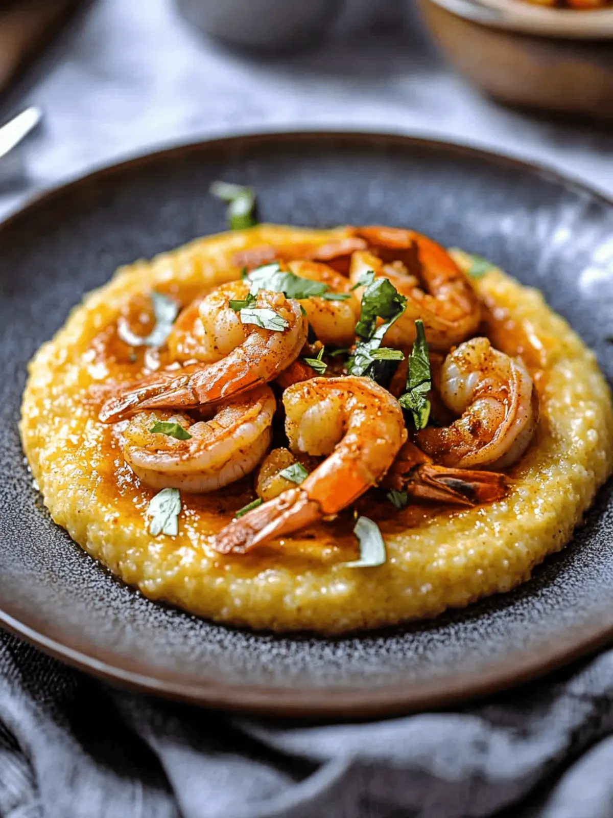 Red Chile Spiced Shrimp and Grits