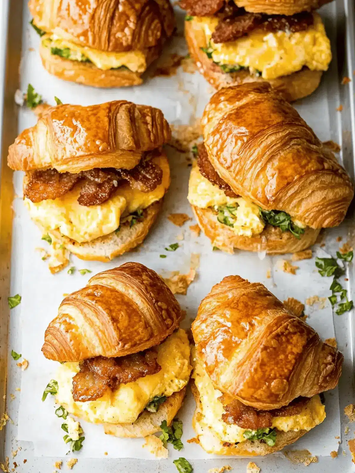 Breakfast Croissant Sandwiches