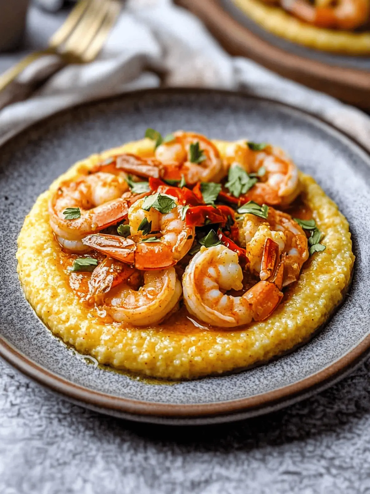 Red Chile Spiced Shrimp and Grits