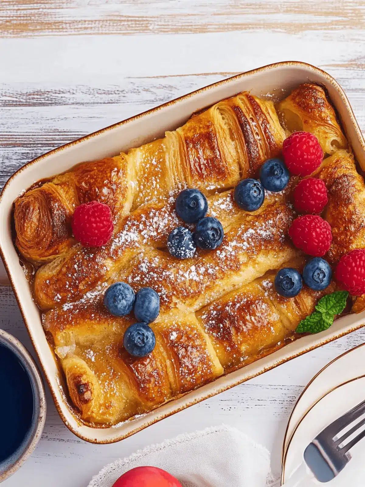 French Toast Croissant Casserole