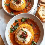 Fried Burrata with Spicy Vodka-Style Sauce