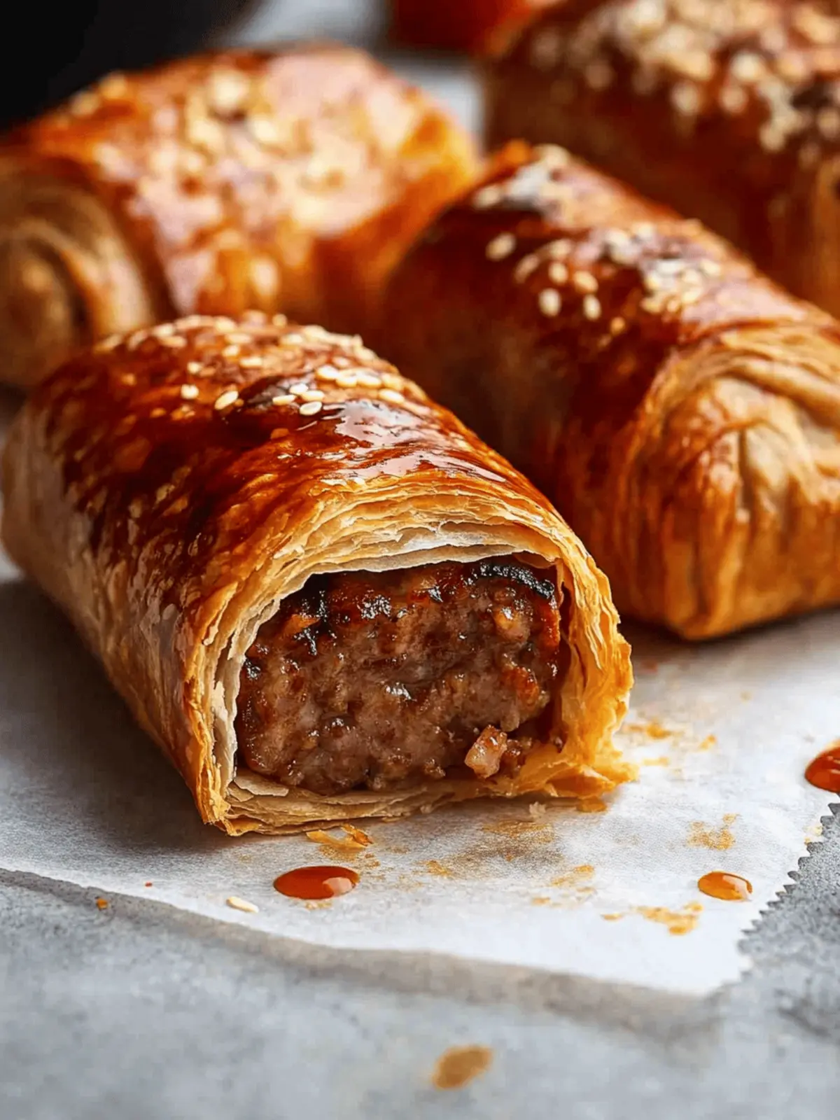 B85 Beef Sausage Rolls