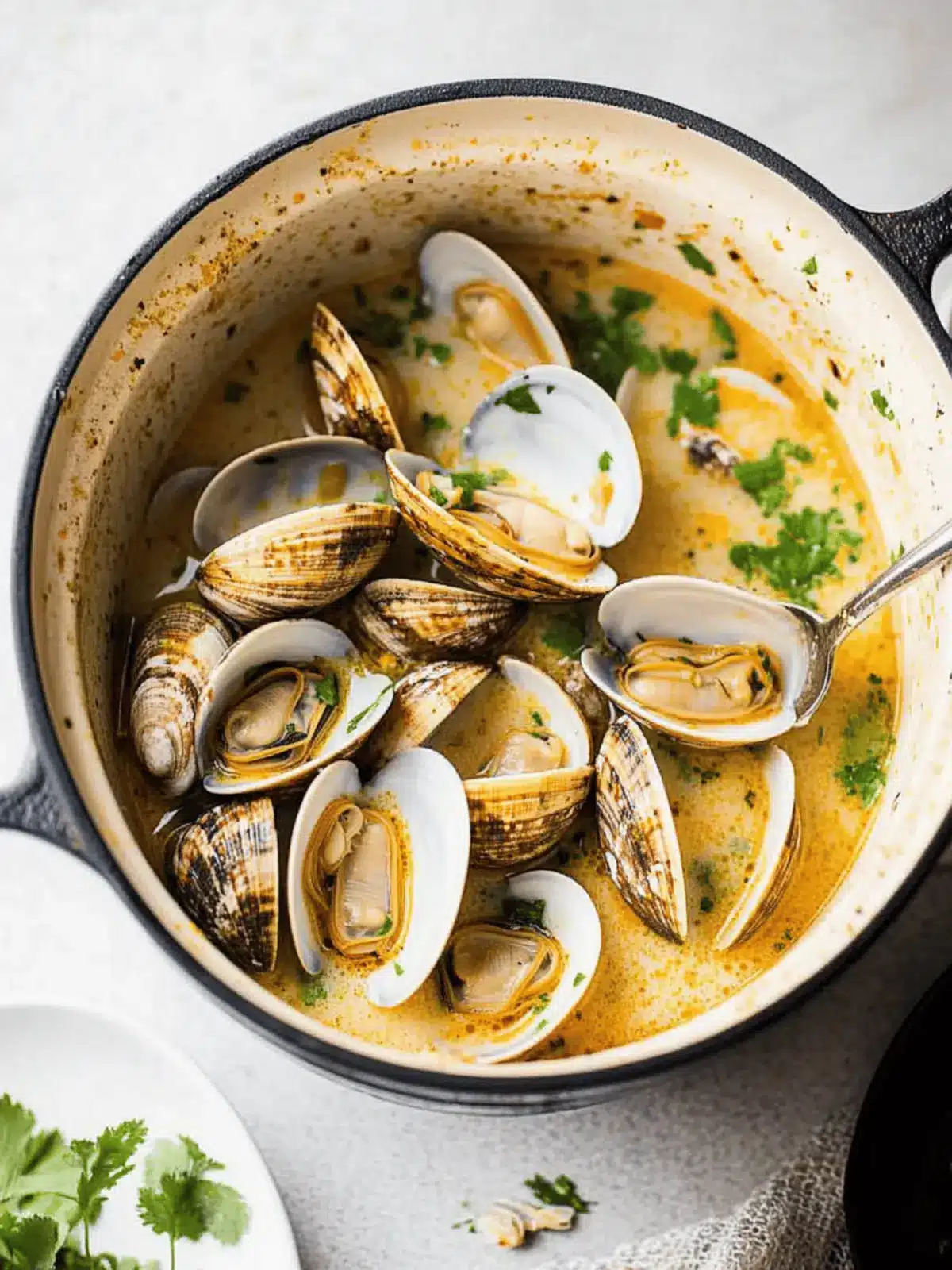 Coconut Broth Clams with Lemongrass