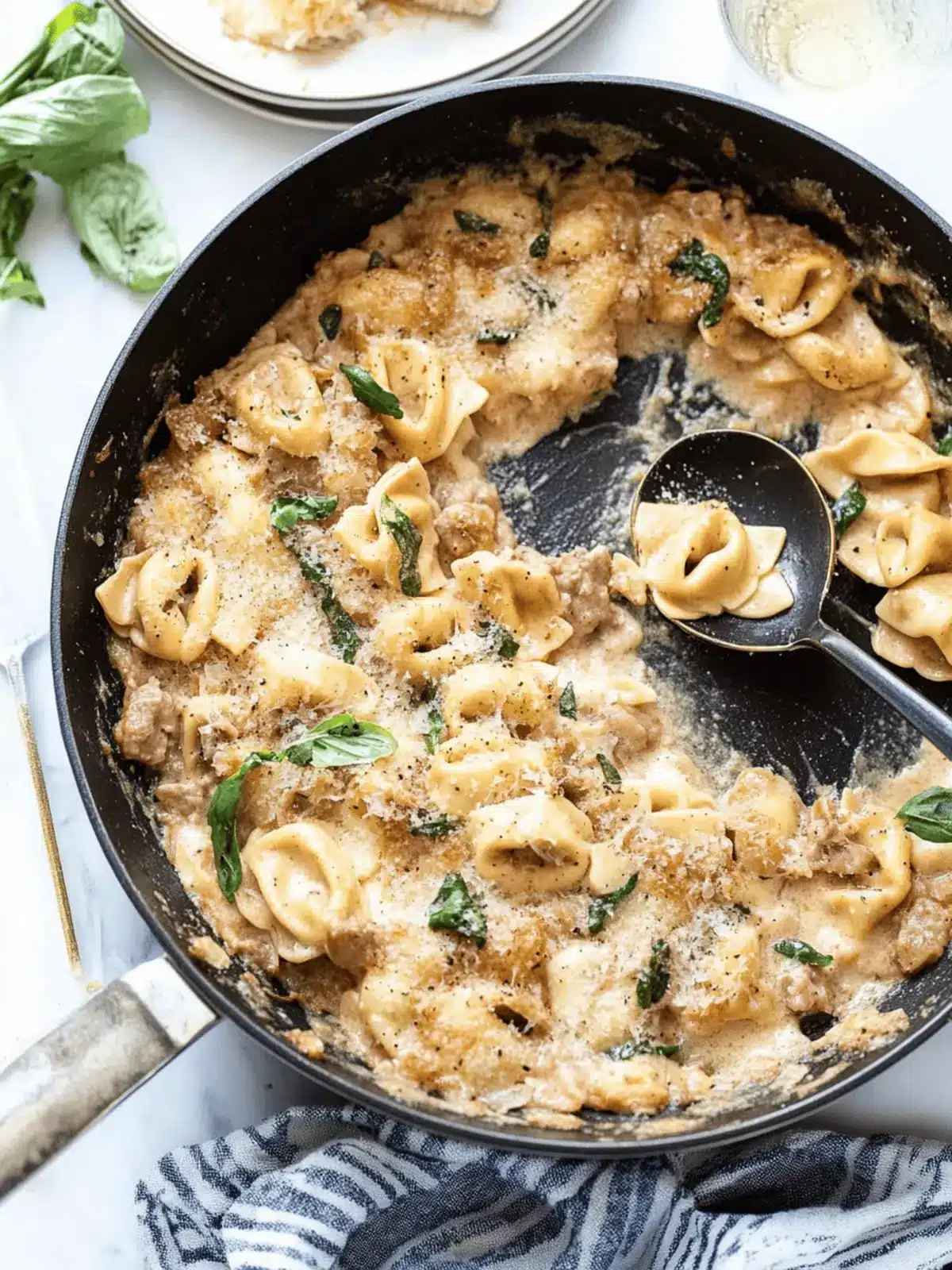 Baked Tortellini Skillet