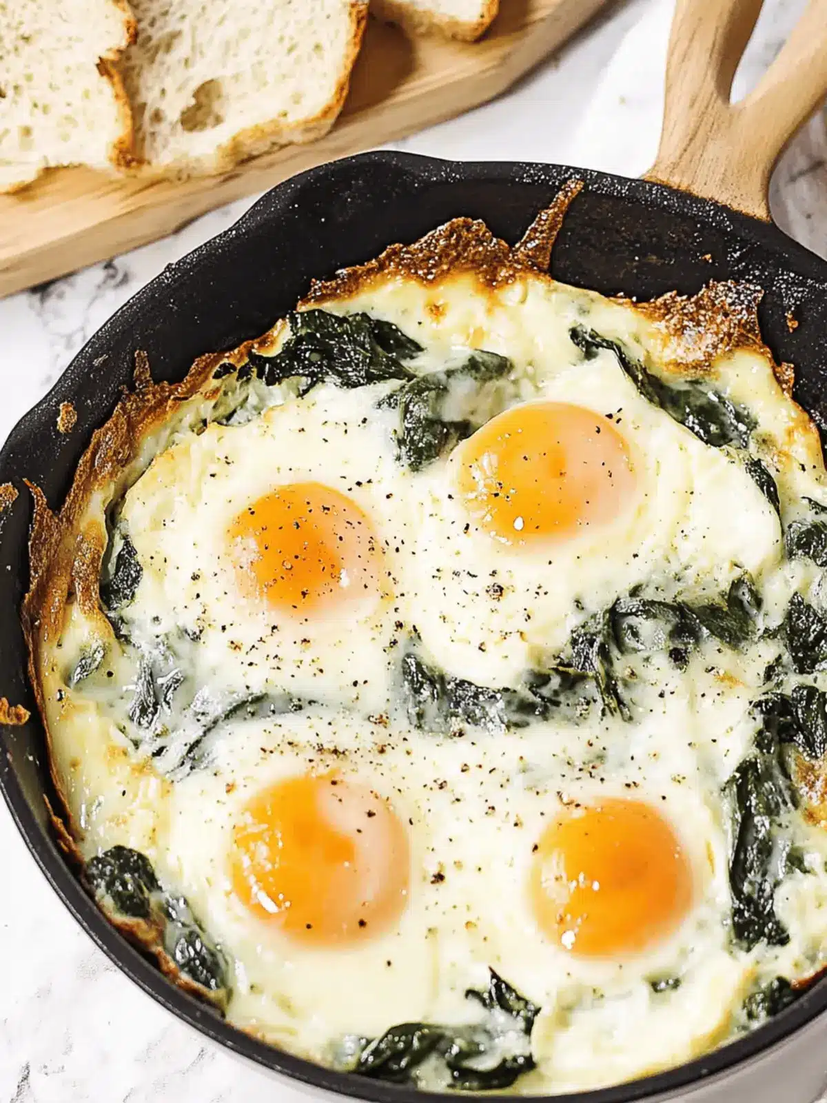 Baked Eggs Florentine