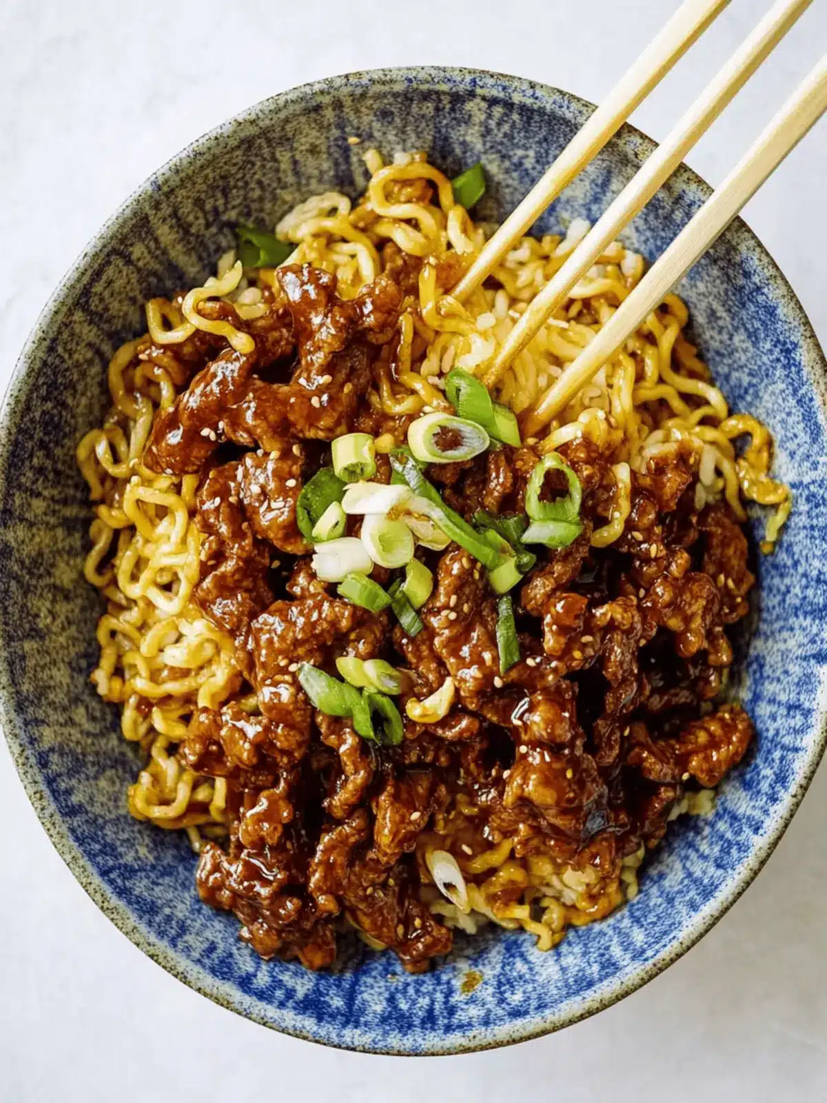 Honey Soy Crispy Beef and Noodles