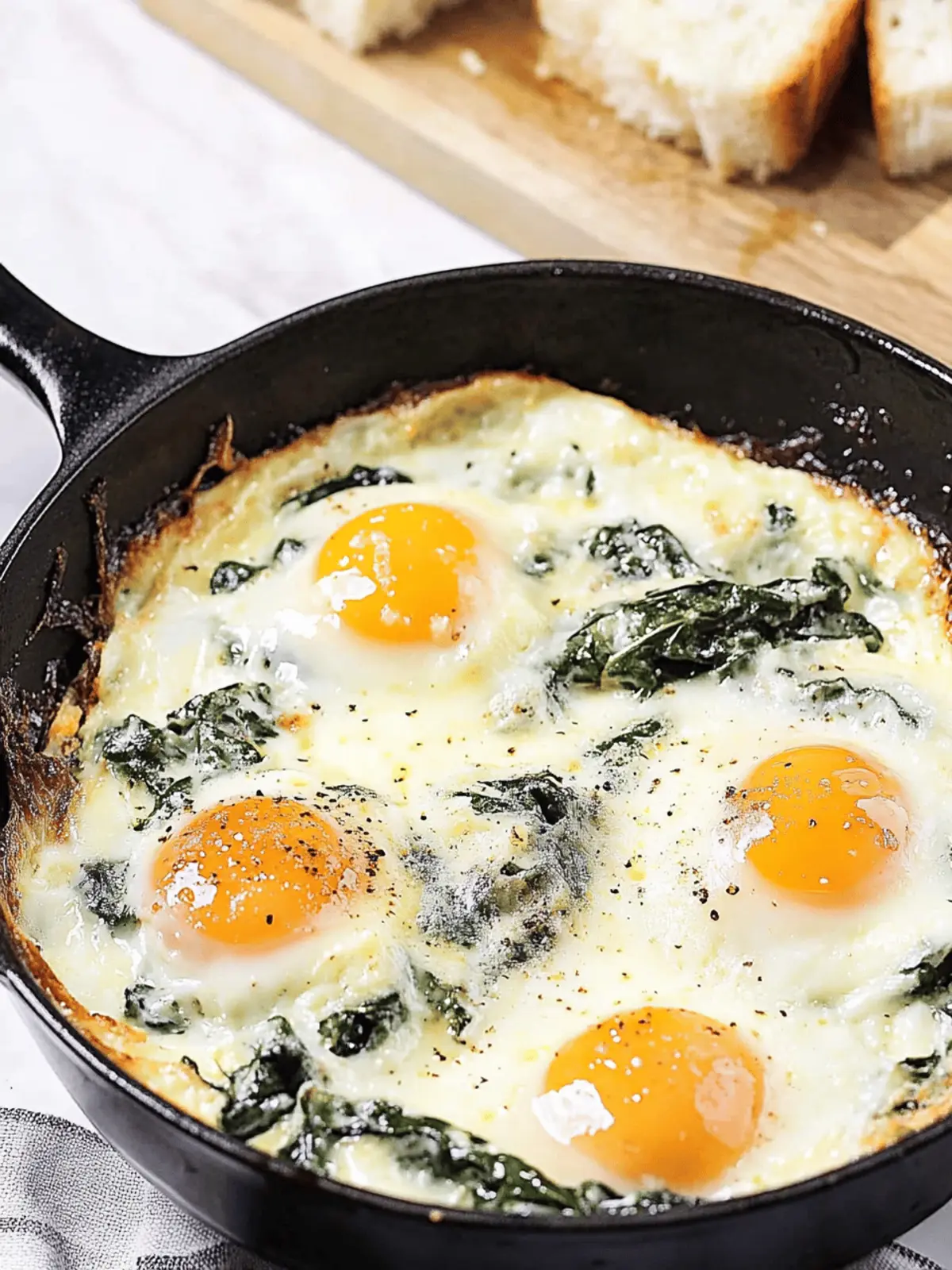 Baked Eggs Florentine