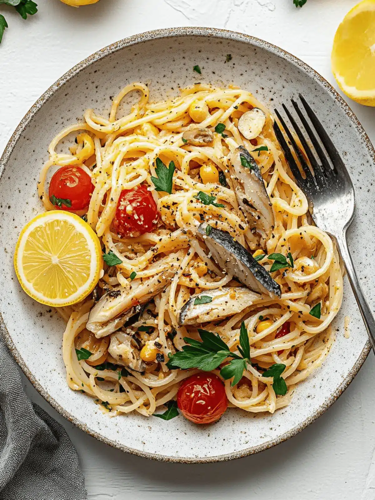 Canned Mackerel Pasta