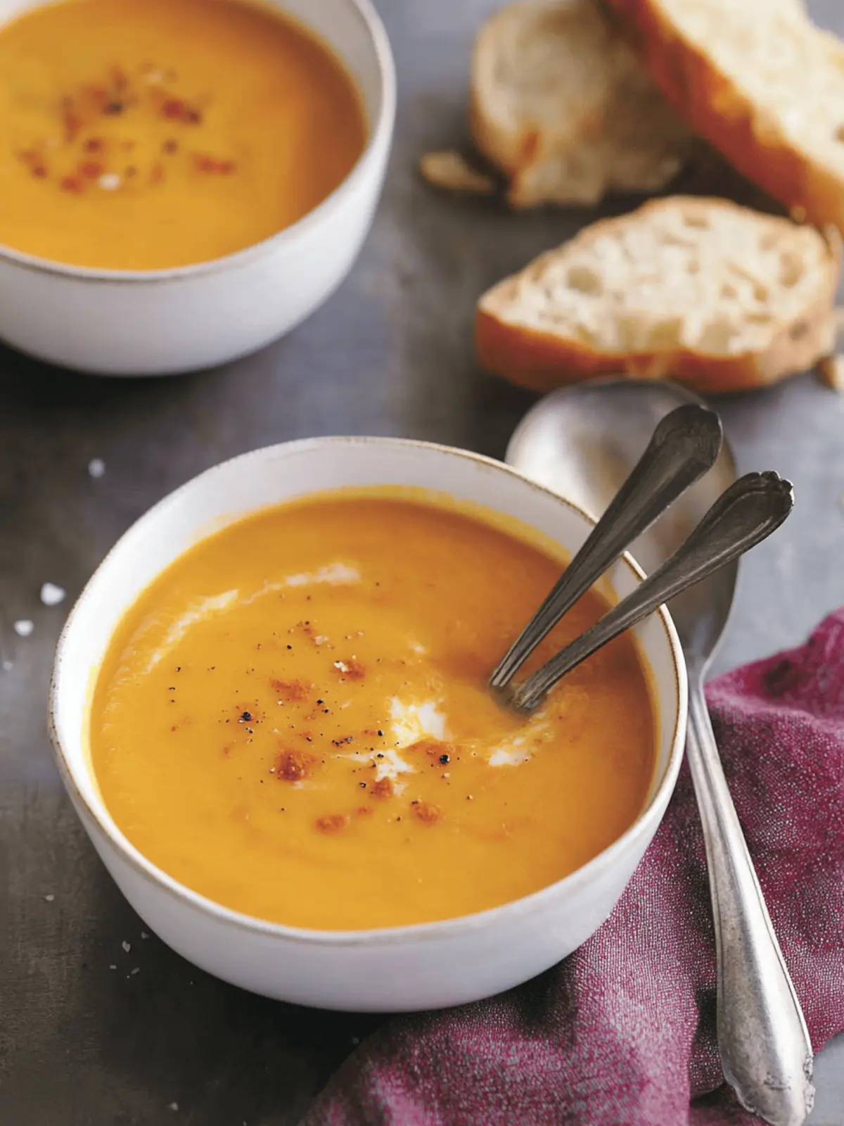 Autumn Carrot and Sweet Potato Soup