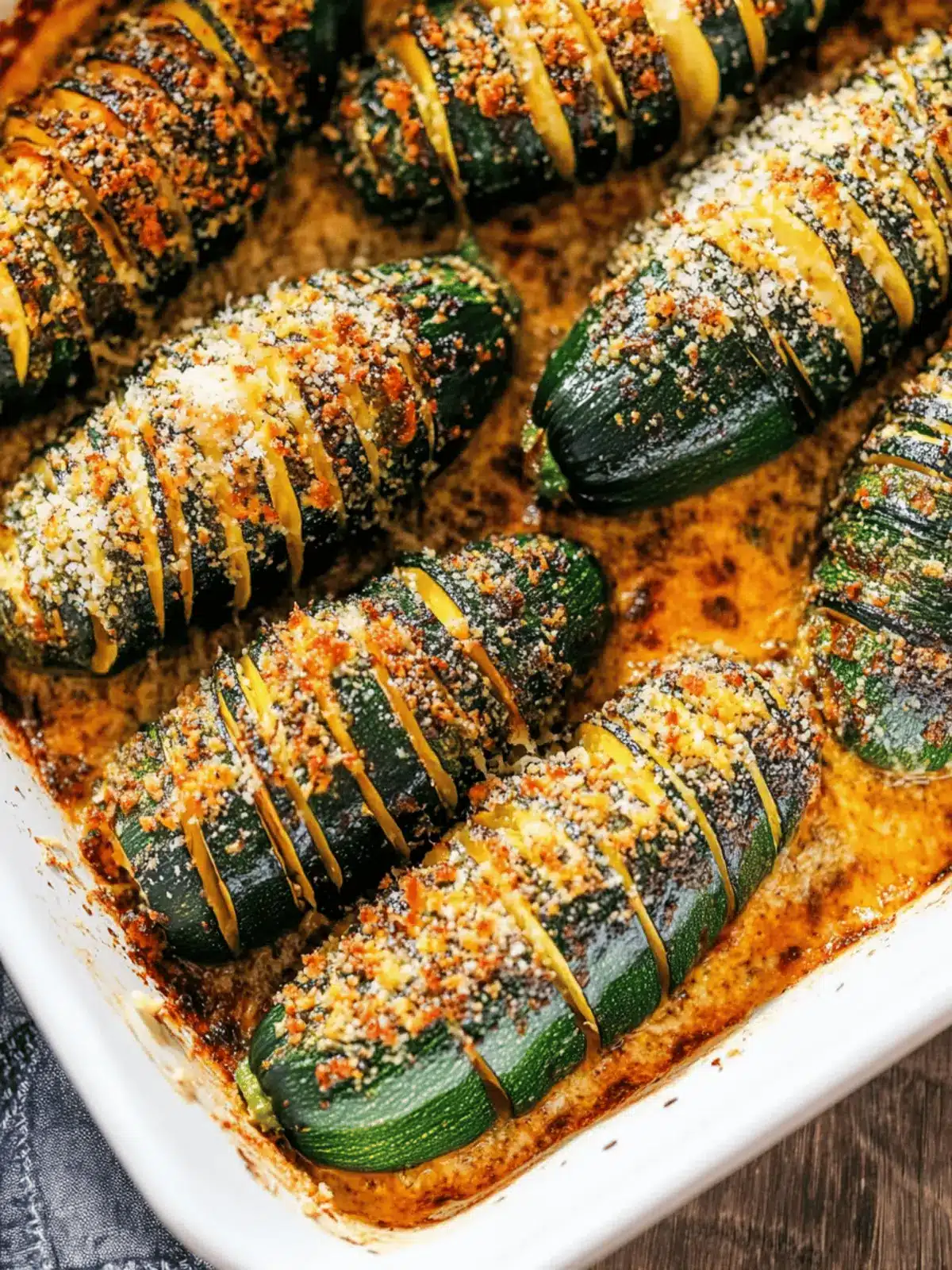 Garlic Parmesan Roasted Zucchini