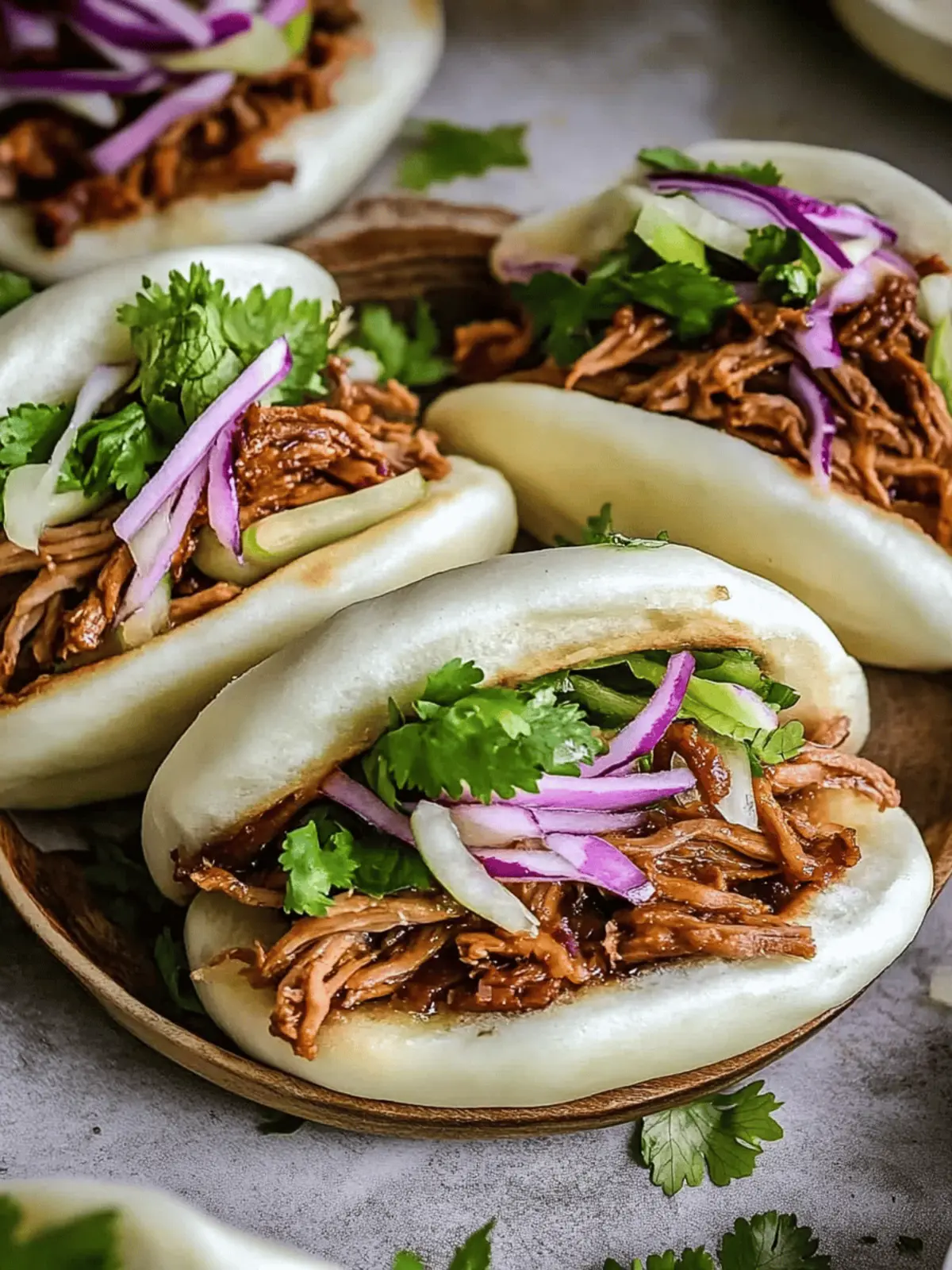 Asian Pulled Pork Bao Buns