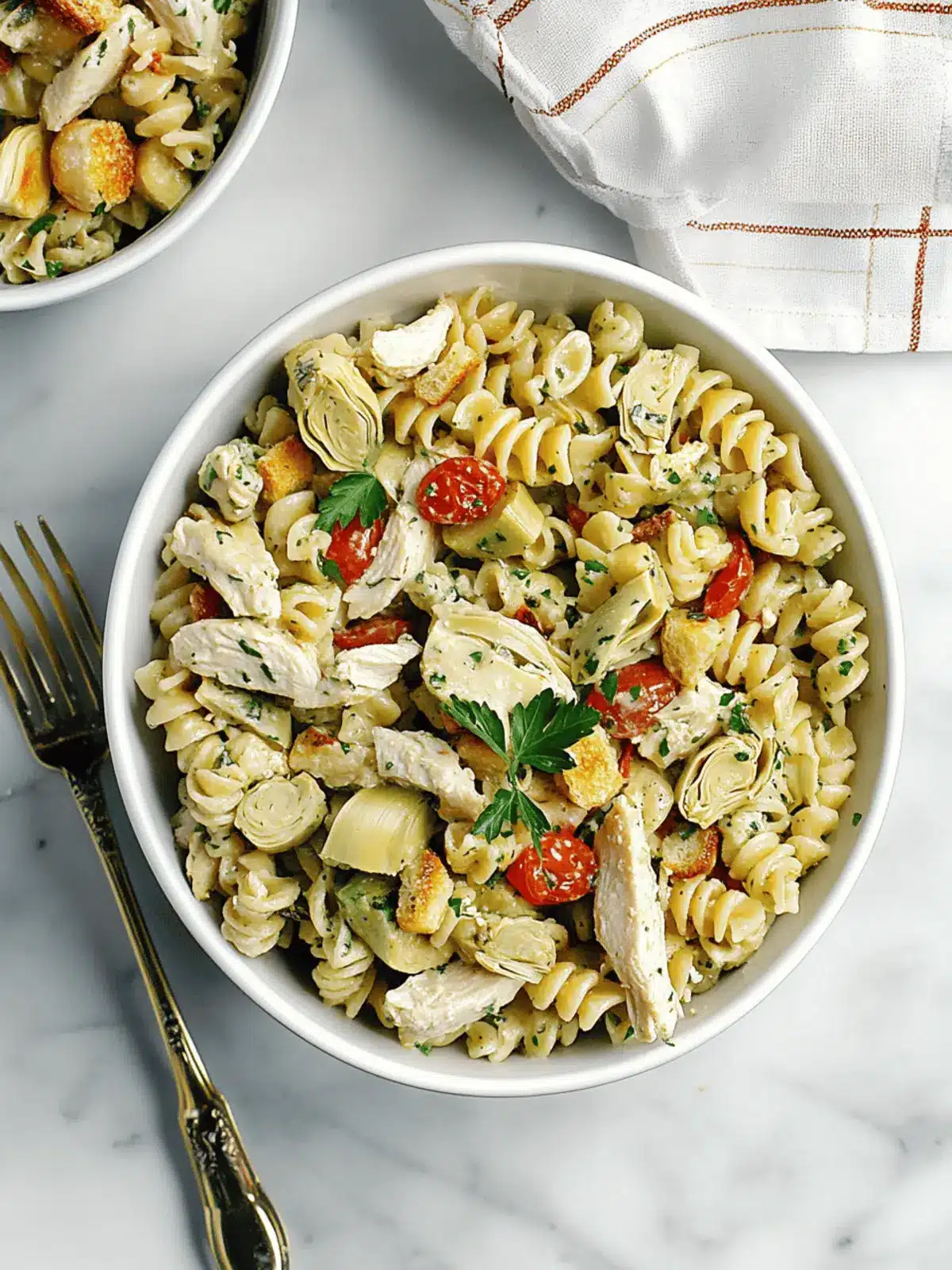 Chicken and Artichoke Pasta Salad