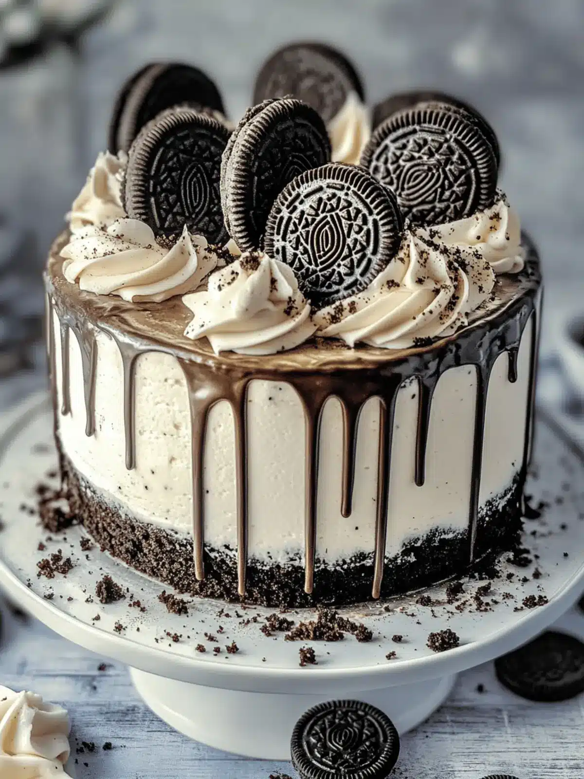 Oreo Cookies and Cream Cake