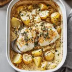 Cod & Potatoes in Rosemary Cream Sauce