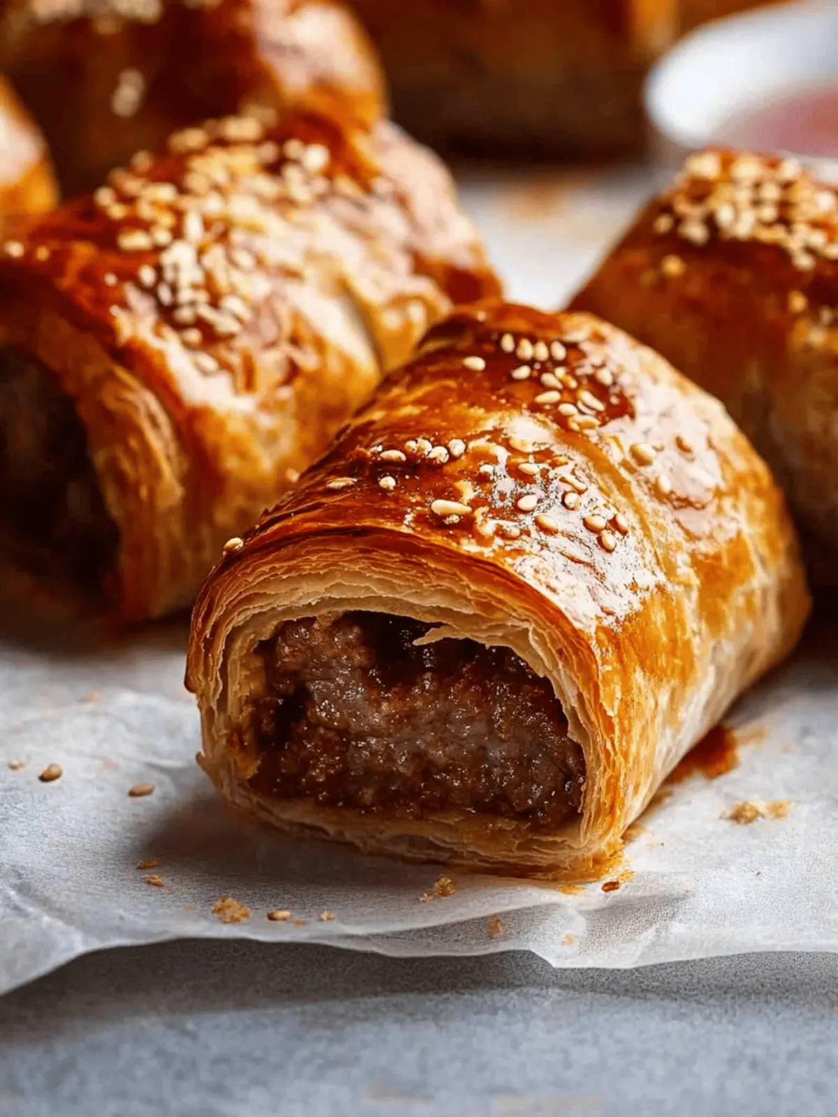 B85 Beef Sausage Rolls