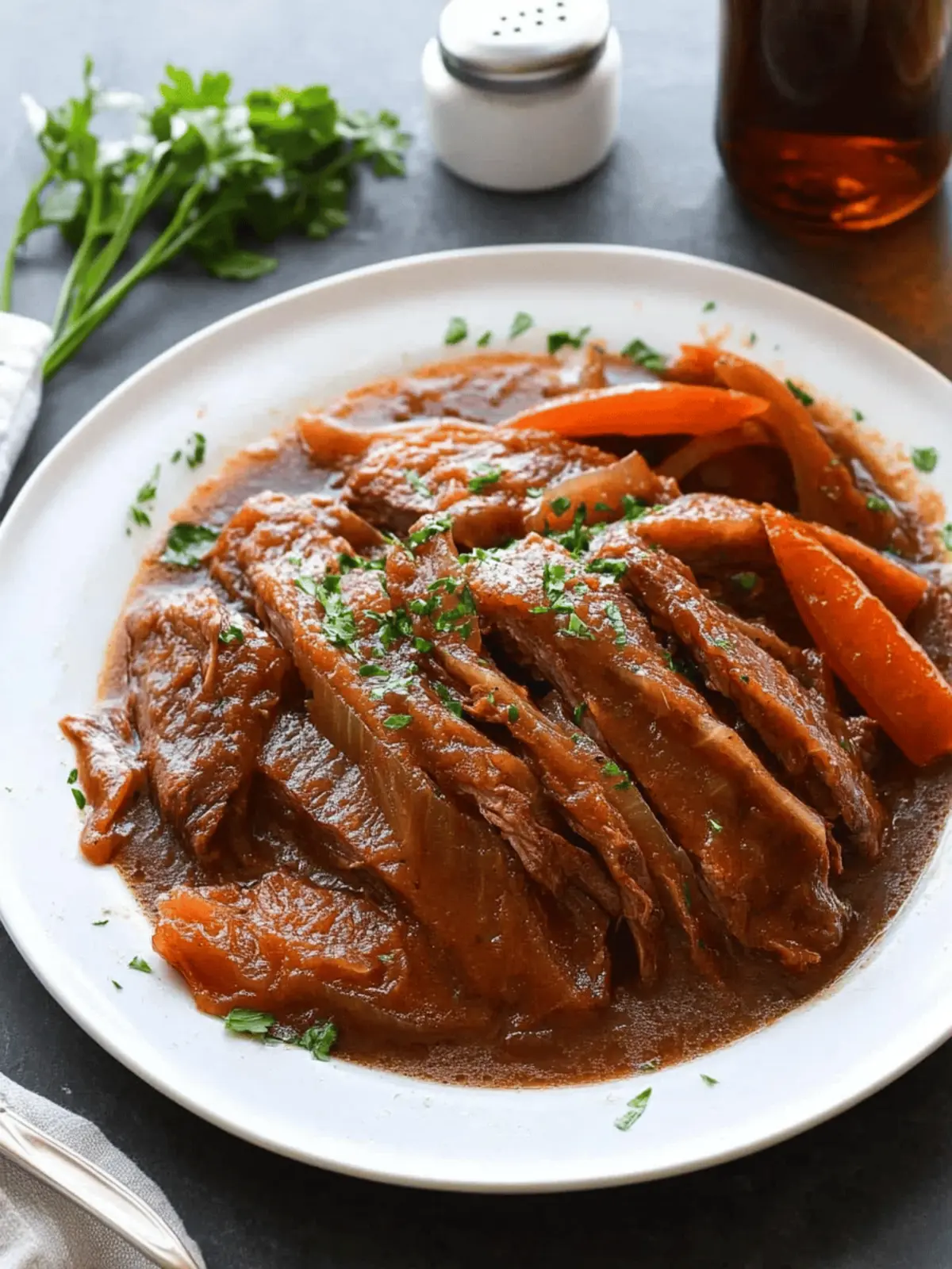 Classic Braised Brisket with Onions