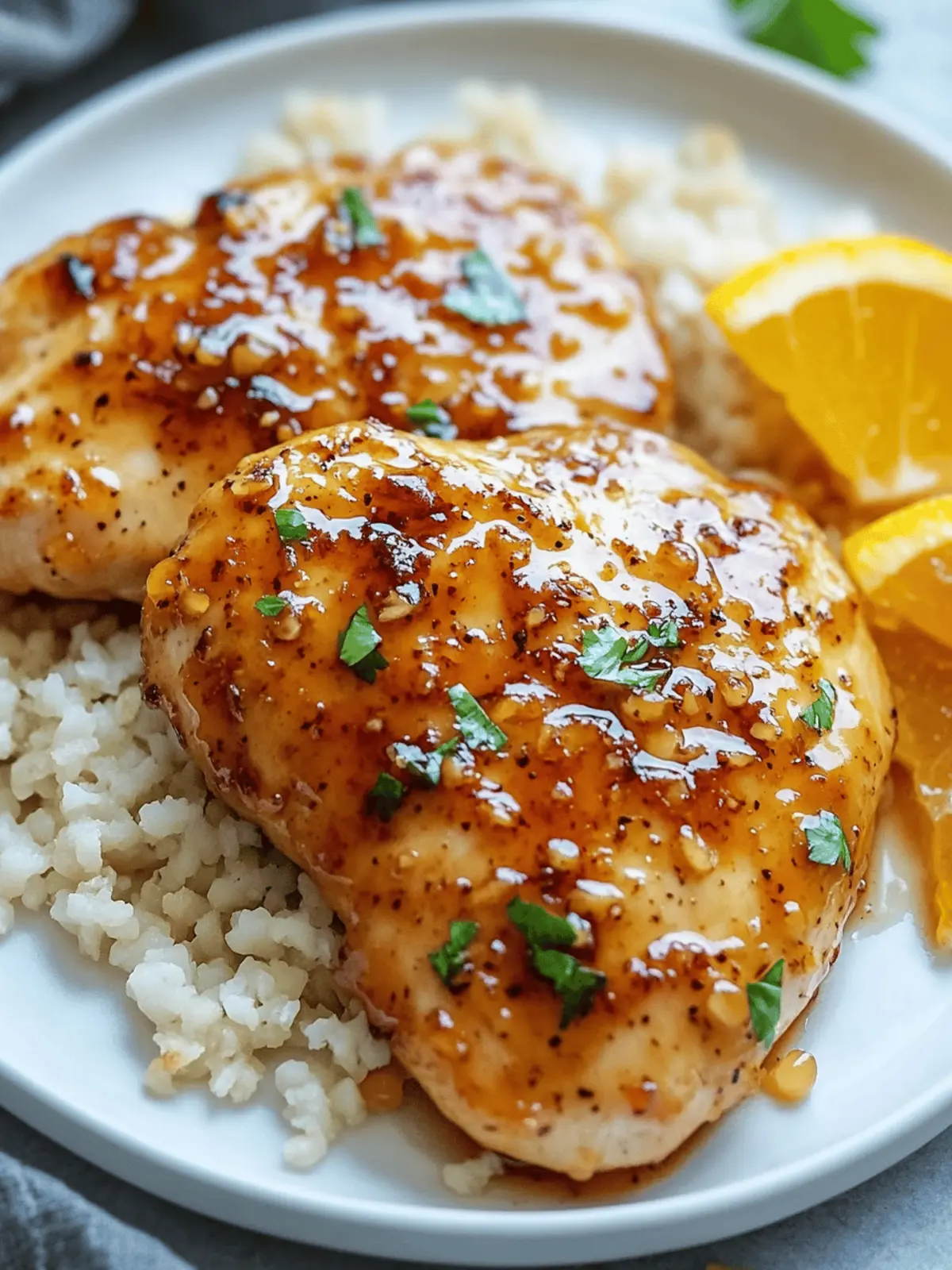 Honey Garlic Chicken Breasts