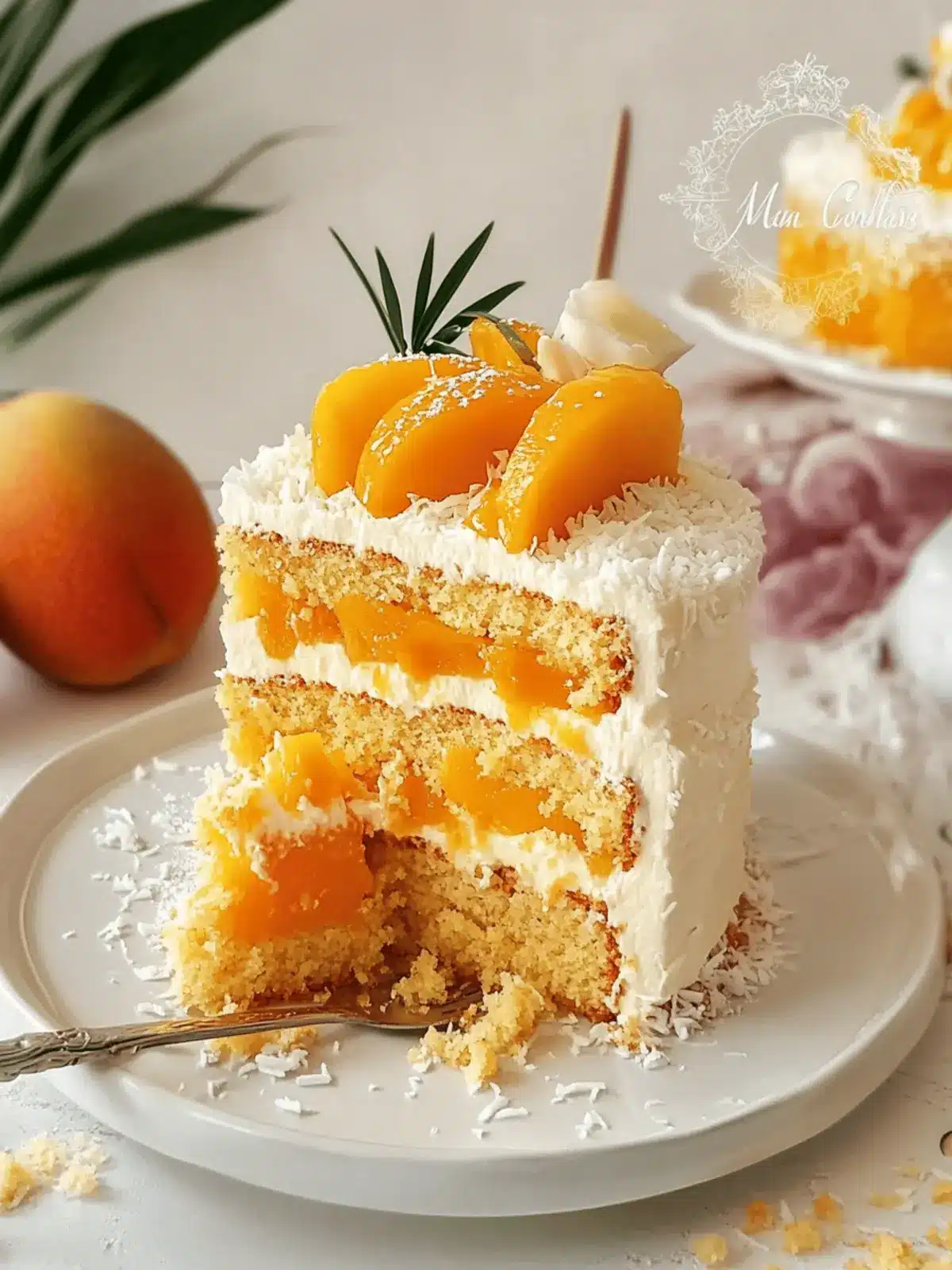 Vegan Mango Coconut Cake