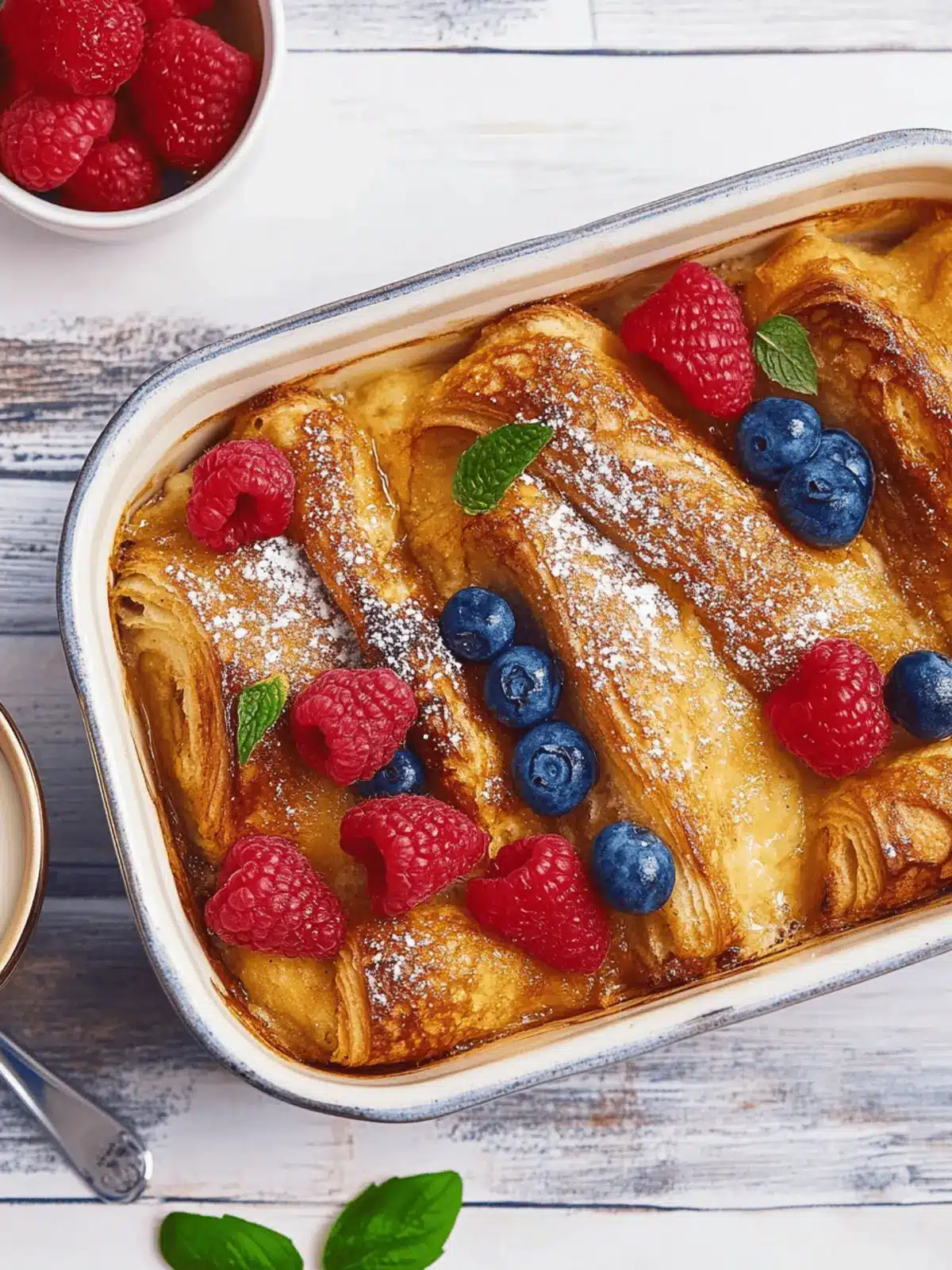 French Toast Croissant Casserole